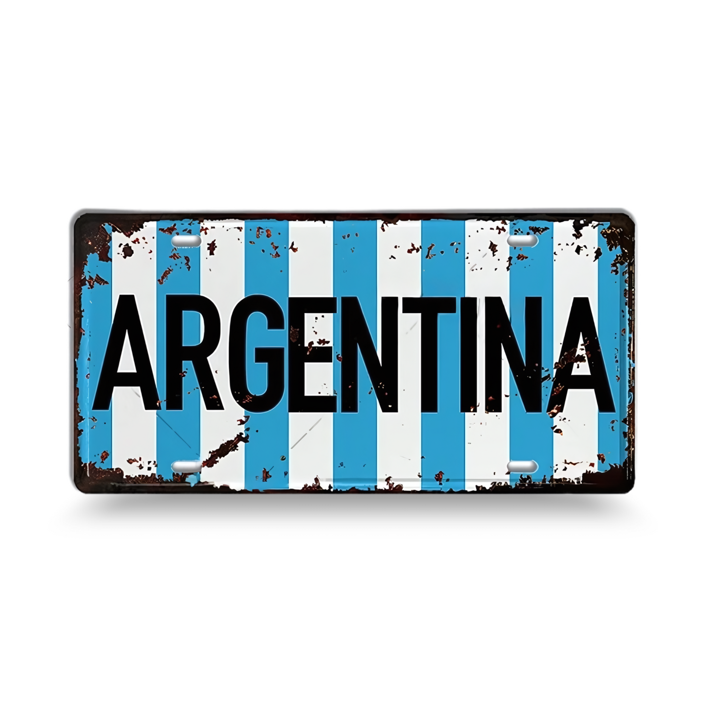 Vintage Football City License Plate Tin Sign • Metal Print Gift For Soccer Fan • Sports Decorative Plaque