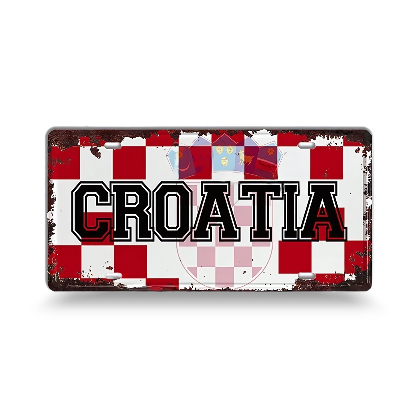 Vintage Football City License Plate Tin Sign • Metal Print Gift For Soccer Fan • Sports Decorative Plaque