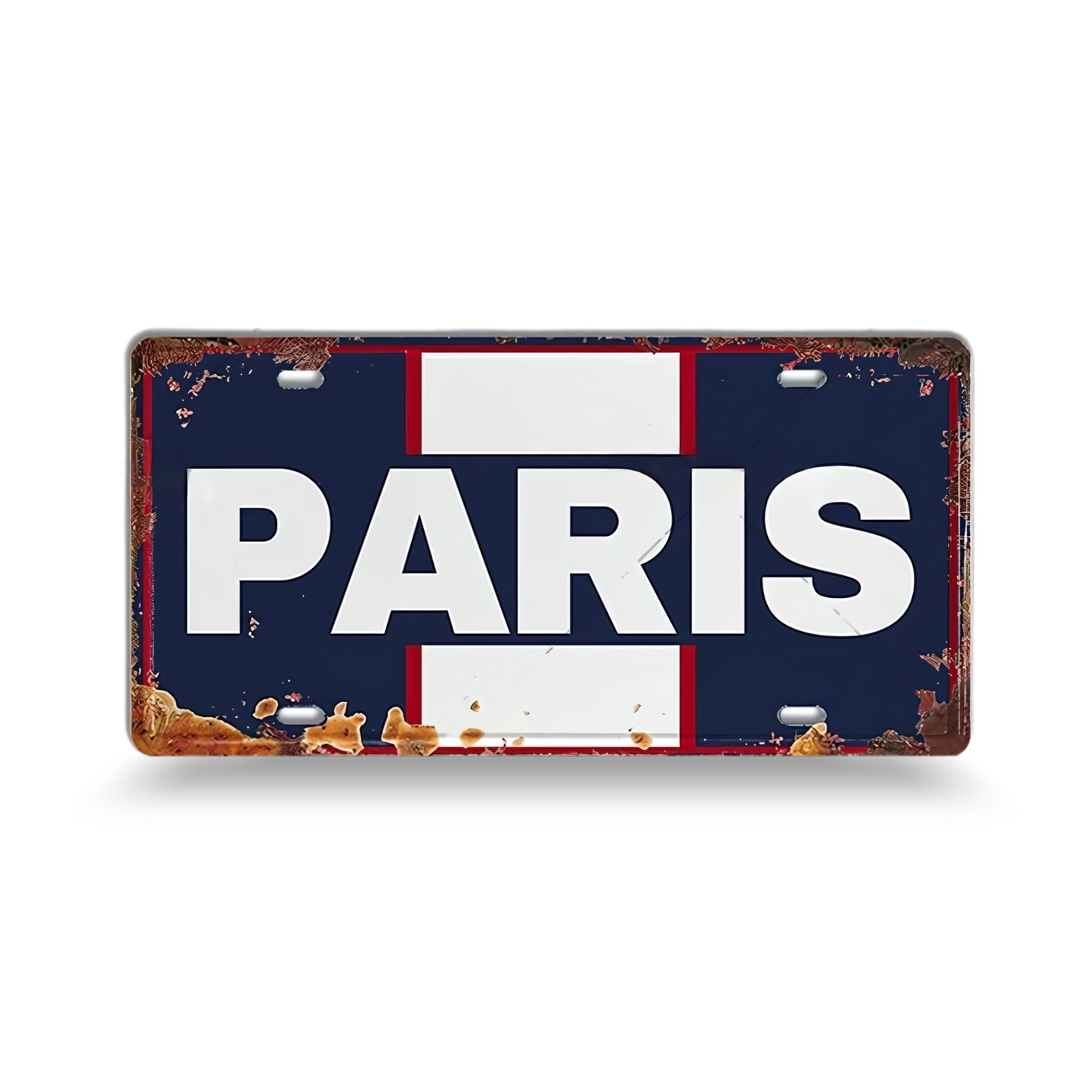 Vintage Football City License Plate Tin Sign • Metal Print Gift For Soccer Fan • Sports Decorative Plaque