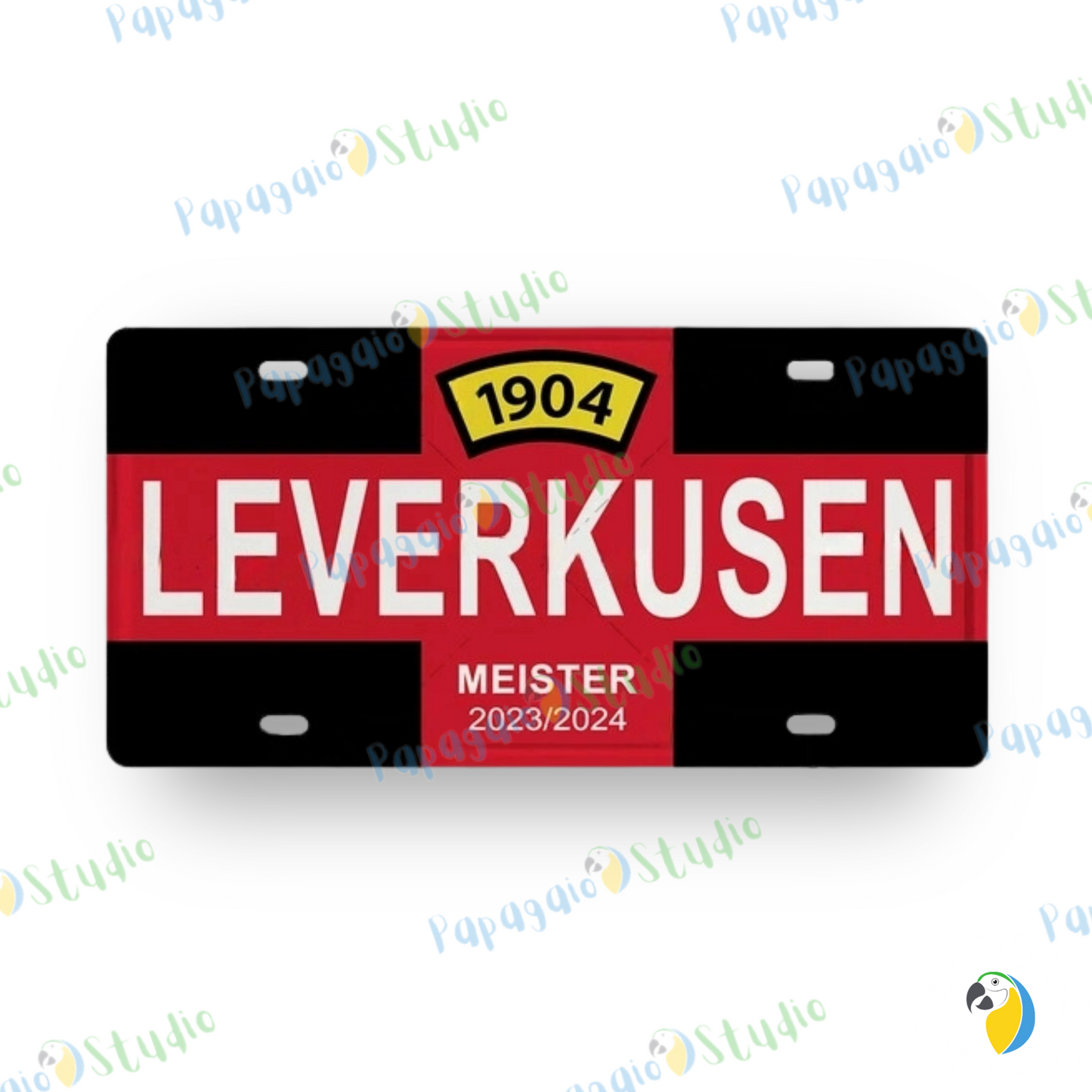 Football Jersey License Plate • Milan Barcelona Madrid Munich Manchester City Colors 15x30cm Tin Sign • Soccer Team Metal Print Wall Hanging • Papagaio Studio Design Shop