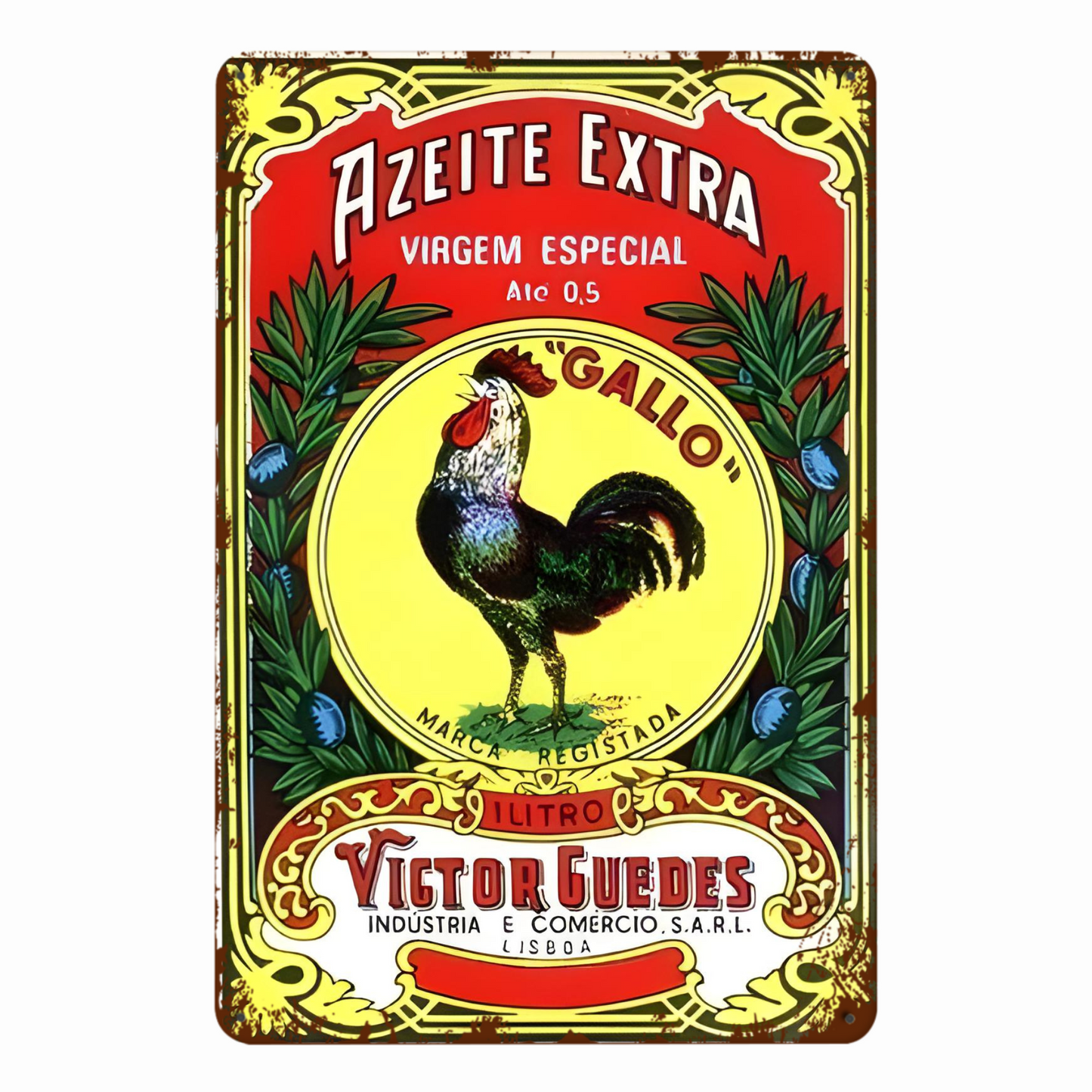 Vintage Brazilian Advertisement Tin Signs • Retro Brazil Commercial Ads Metal Plaques