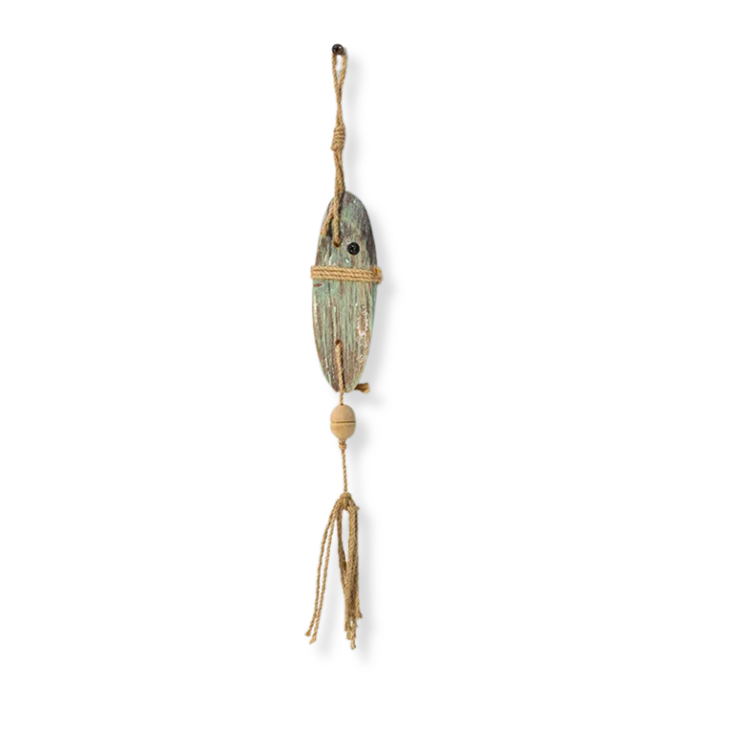 Beach House Wooden Wall Hanging • Fish Wall Art Mediterranean Home Decor • Tropical Coastal Handcraft Nautical Ornament • Papagaio Studio Online Shop