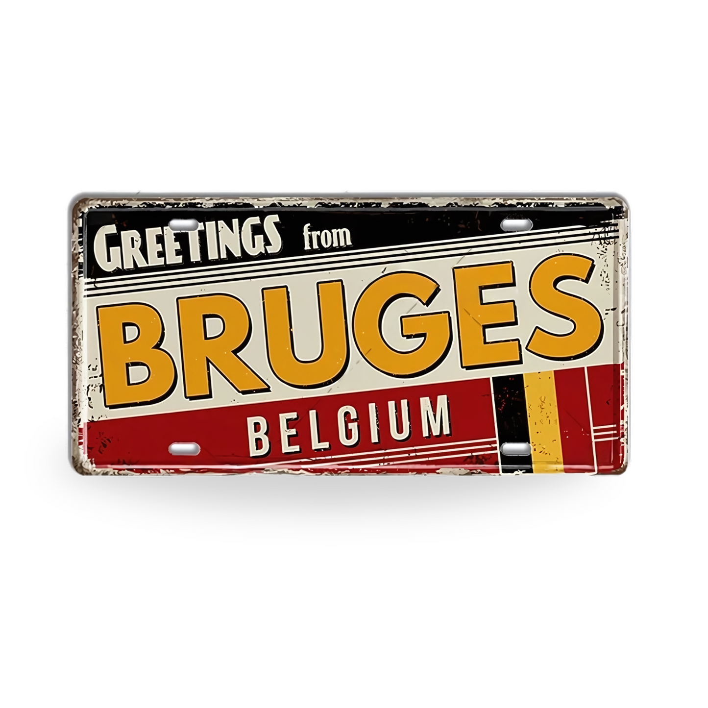 Belgium Netherlands Tin Signs • Austria Poland Metal License Plates • Czech Republic Decorative Signage • Papagaio Studio Print Shop