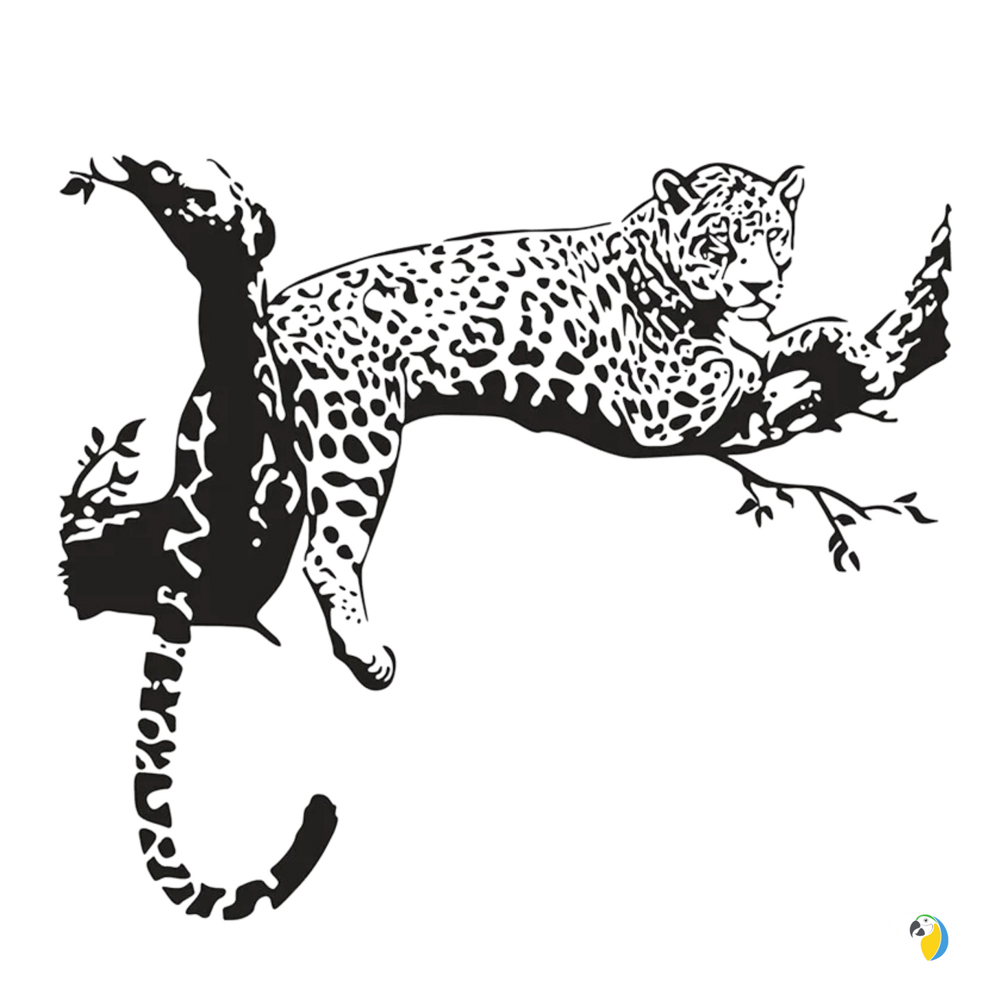Brazil Pantanal Jaguar Wall Sticker, Cheetah Panther Animal Decal For Home Decor • Papagaio Studio Shop