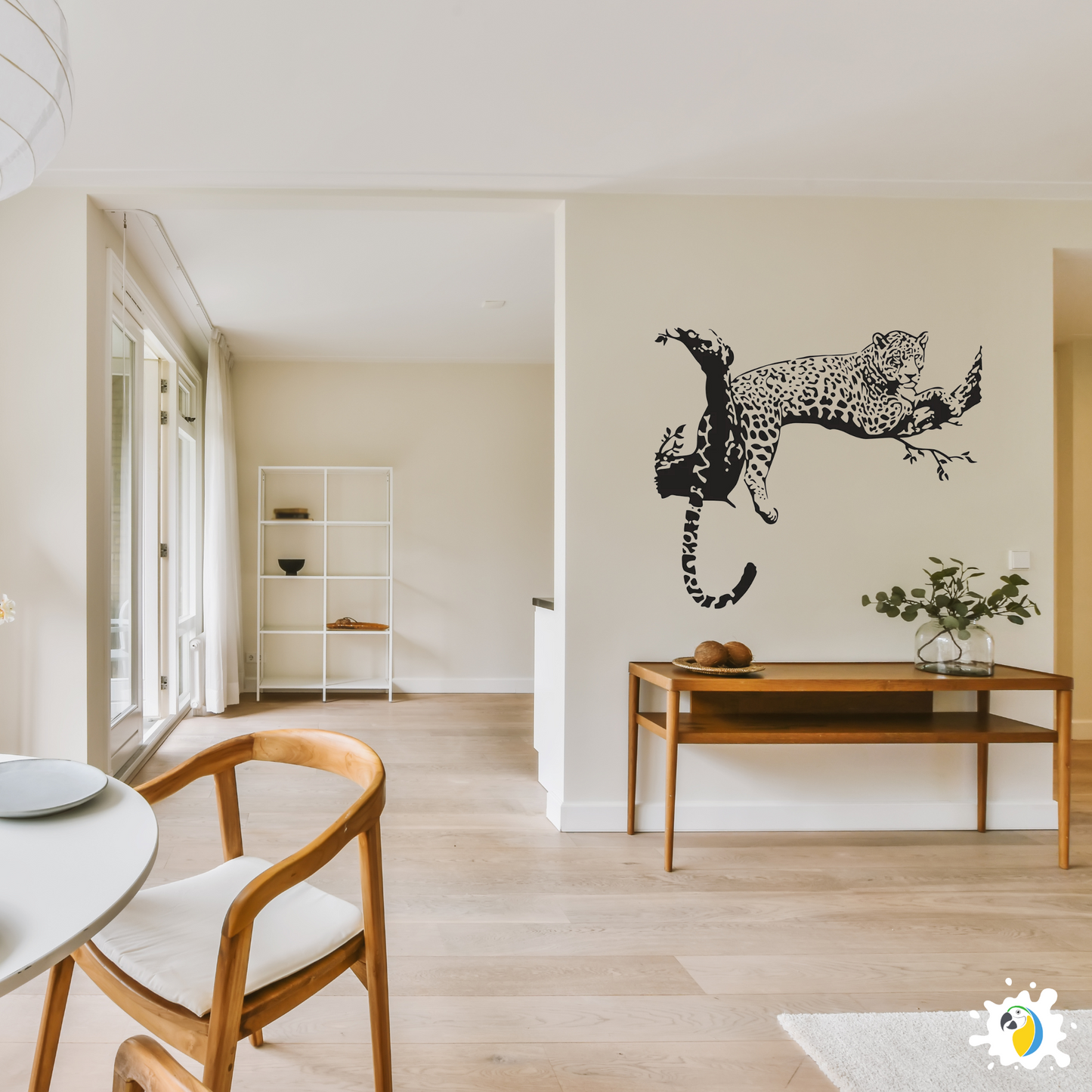 Brazil Pantanal Jaguar Wall Sticker, Cheetah Panther Animal Decal For Home Decor • Papagaio Studio Shop