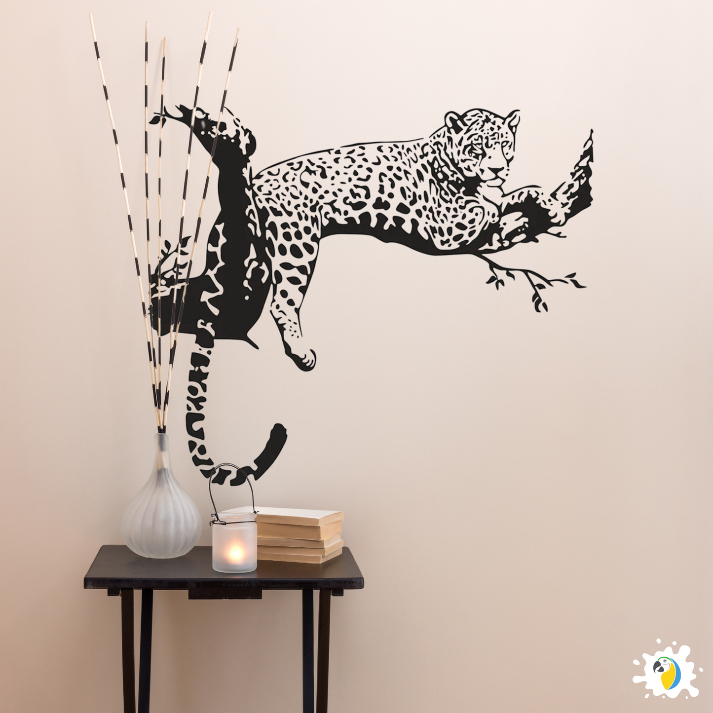Brazil Pantanal Jaguar Wall Sticker, Cheetah Panther Animal Decal For Home Decor • Papagaio Studio Shop