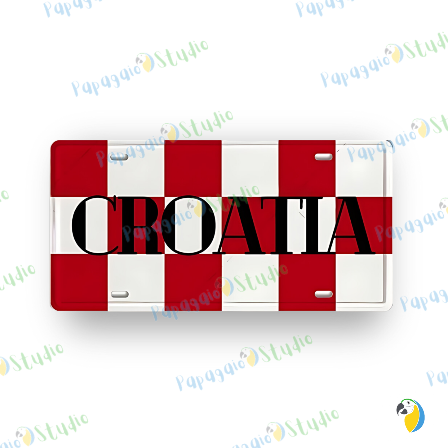 Football Jersey License Plate • Milan Barcelona Madrid Munich Manchester City Colors 15x30cm Tin Sign • Soccer Team Metal Print Wall Hanging • Papagaio Studio Design Shop
