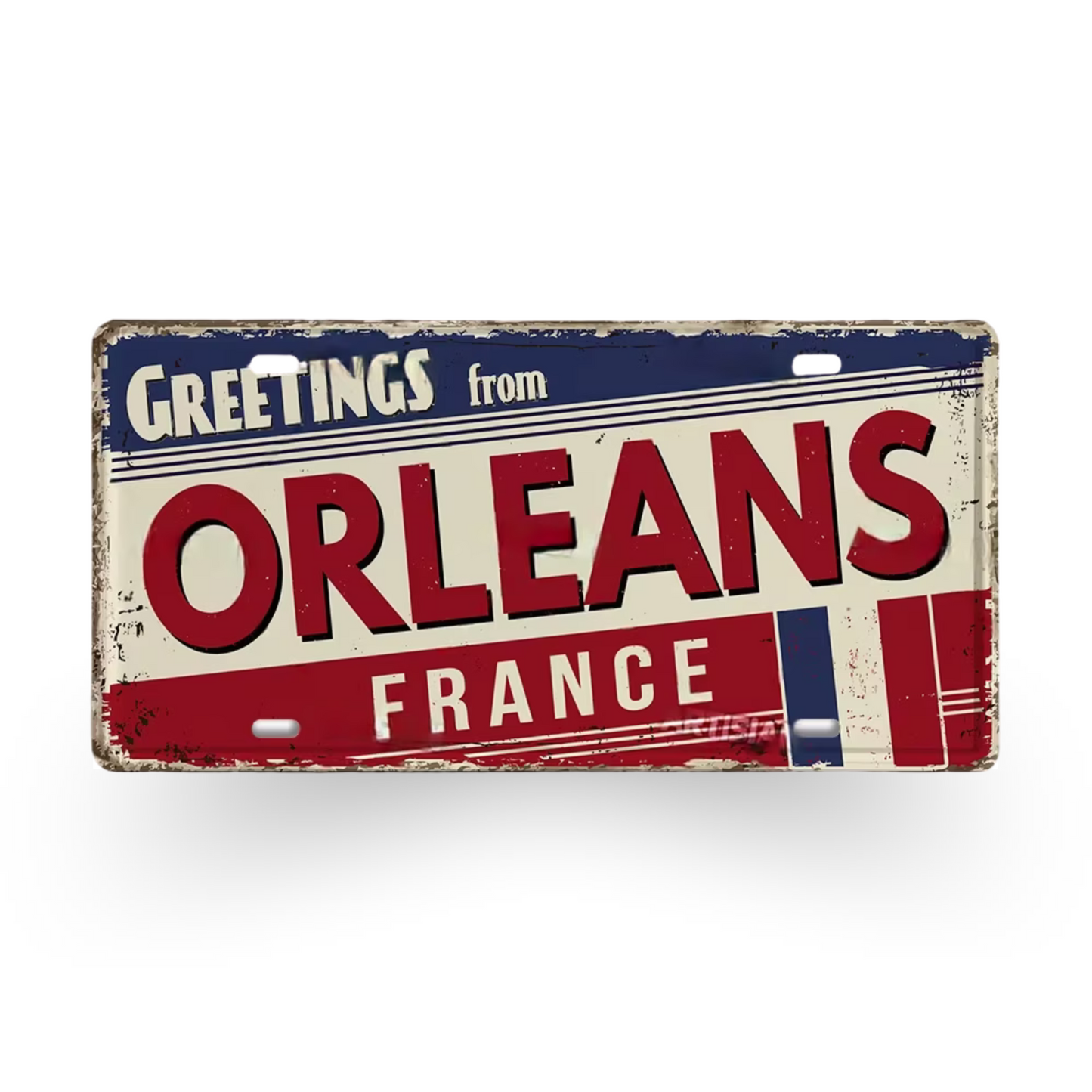 France & Switzerland License Plate Metal Sign • French Swiss City State Province Decorative Plaque Wall Hanging • Euro Trip Gift Souvenir • Papagaio Studio Online Shop