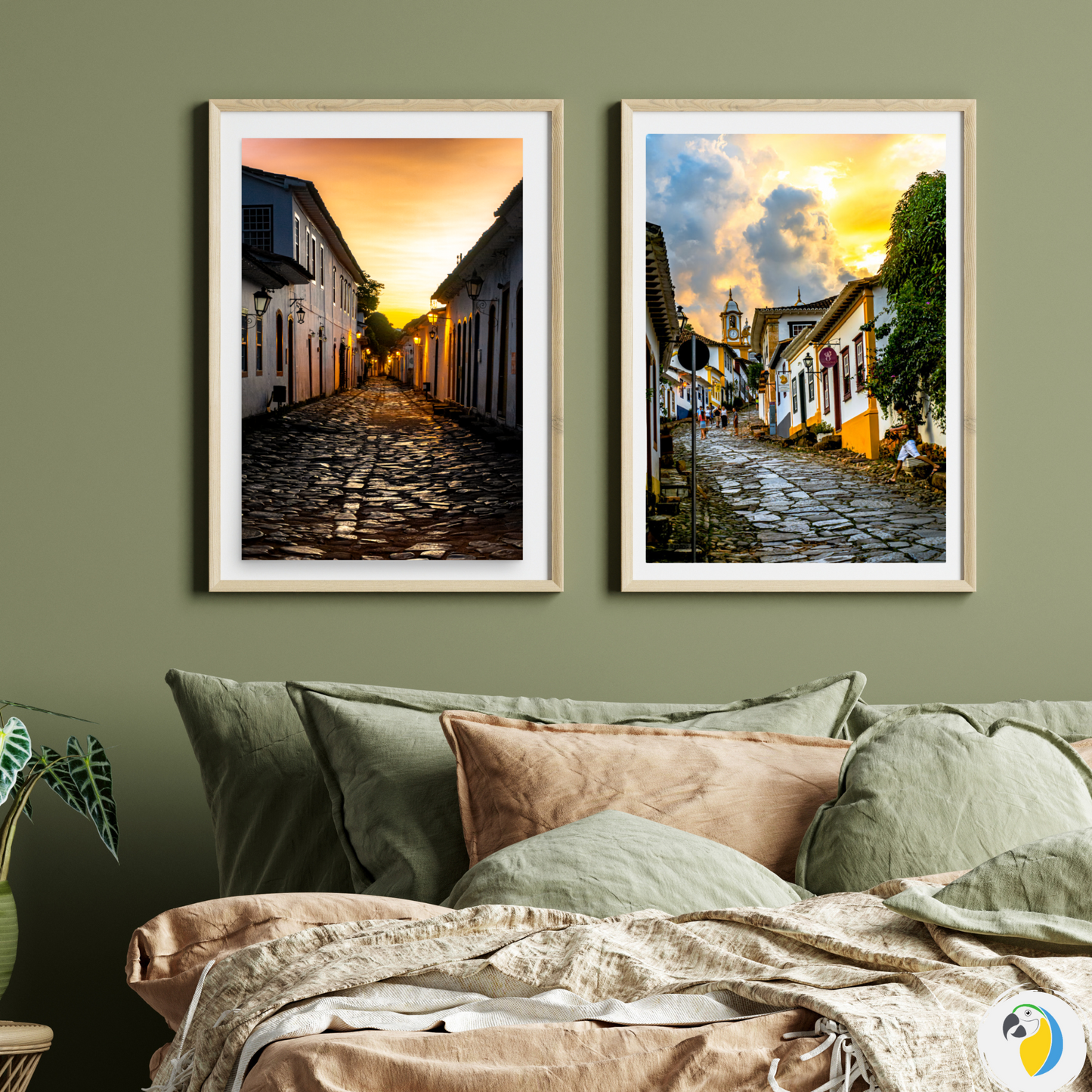 Paraty Rio De Janeiro Sunrise Photo Poster • Brazil Portuguese Colonial Architecture Photography Digital Print For Beach & Coastal Decor • Papagaio Studio Shop