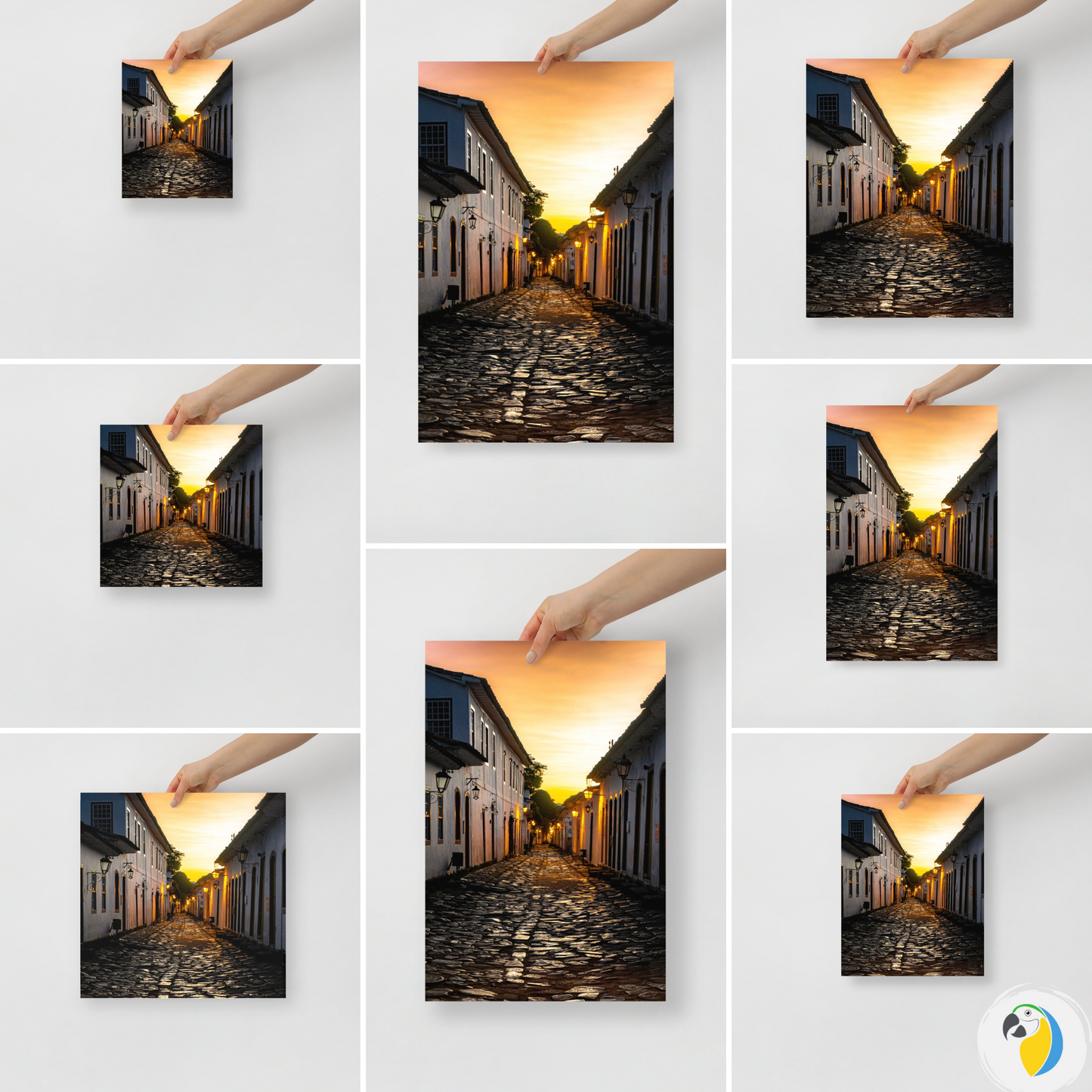 Paraty Rio De Janeiro Sunrise Photo Poster • Brazil Portuguese Colonial Architecture Photography Digital Print For Beach & Coastal Decor • Papagaio Studio Shop