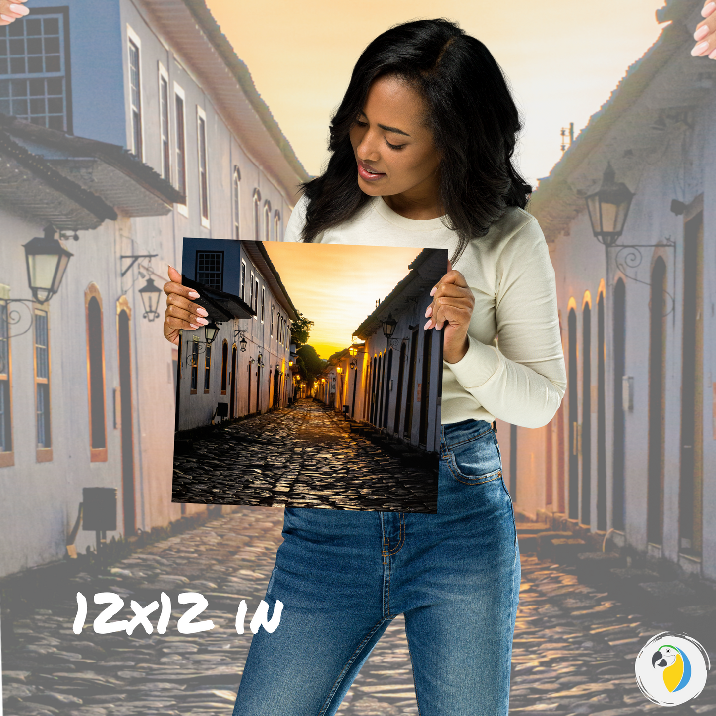 Paraty Rio De Janeiro Sunrise Photo Poster • Brazil Portuguese Colonial Architecture Photography Digital Print For Beach & Coastal Decor • Papagaio Studio Shop