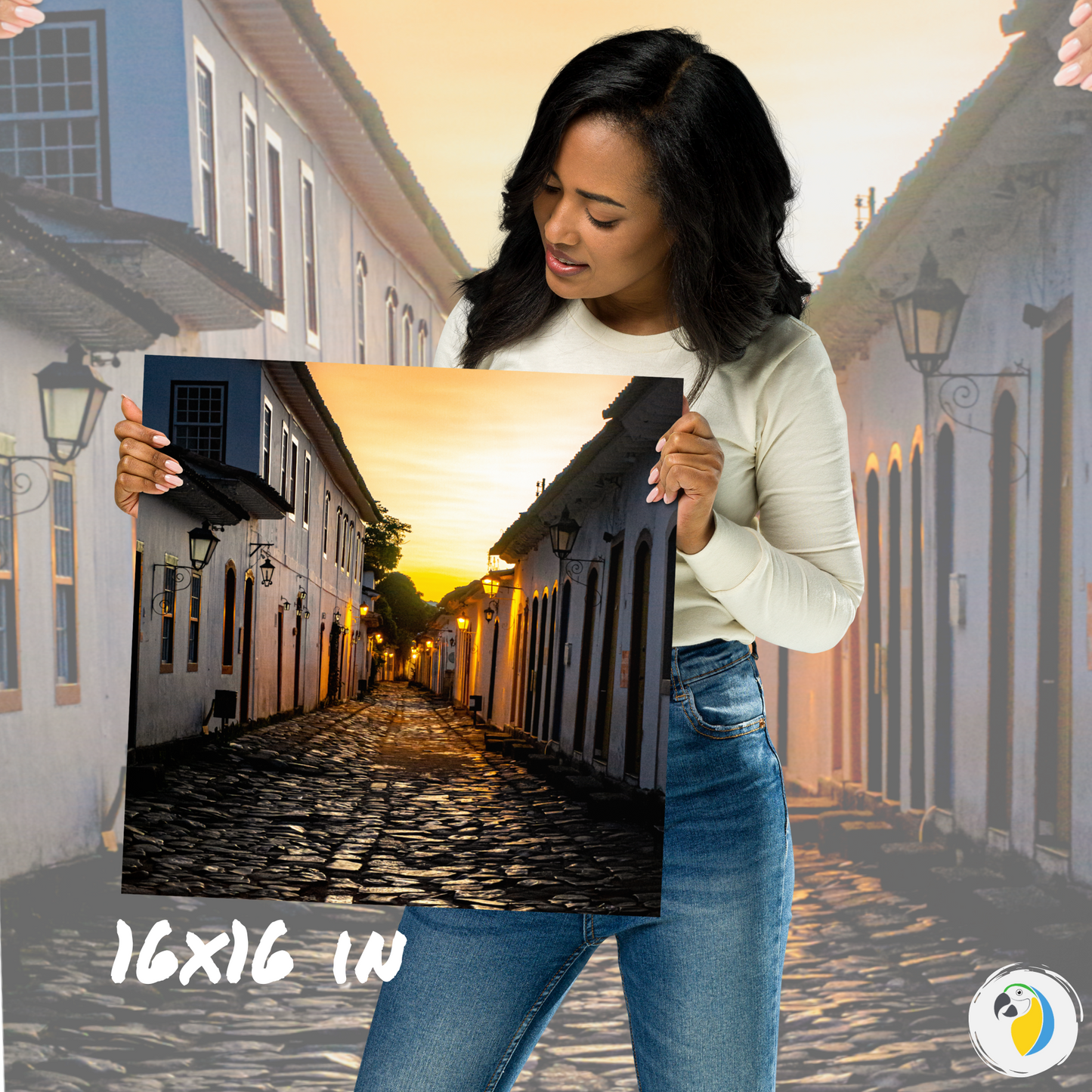 Paraty Rio De Janeiro Sunrise Photo Poster • Brazil Portuguese Colonial Architecture Photography Digital Print For Beach & Coastal Decor • Papagaio Studio Shop