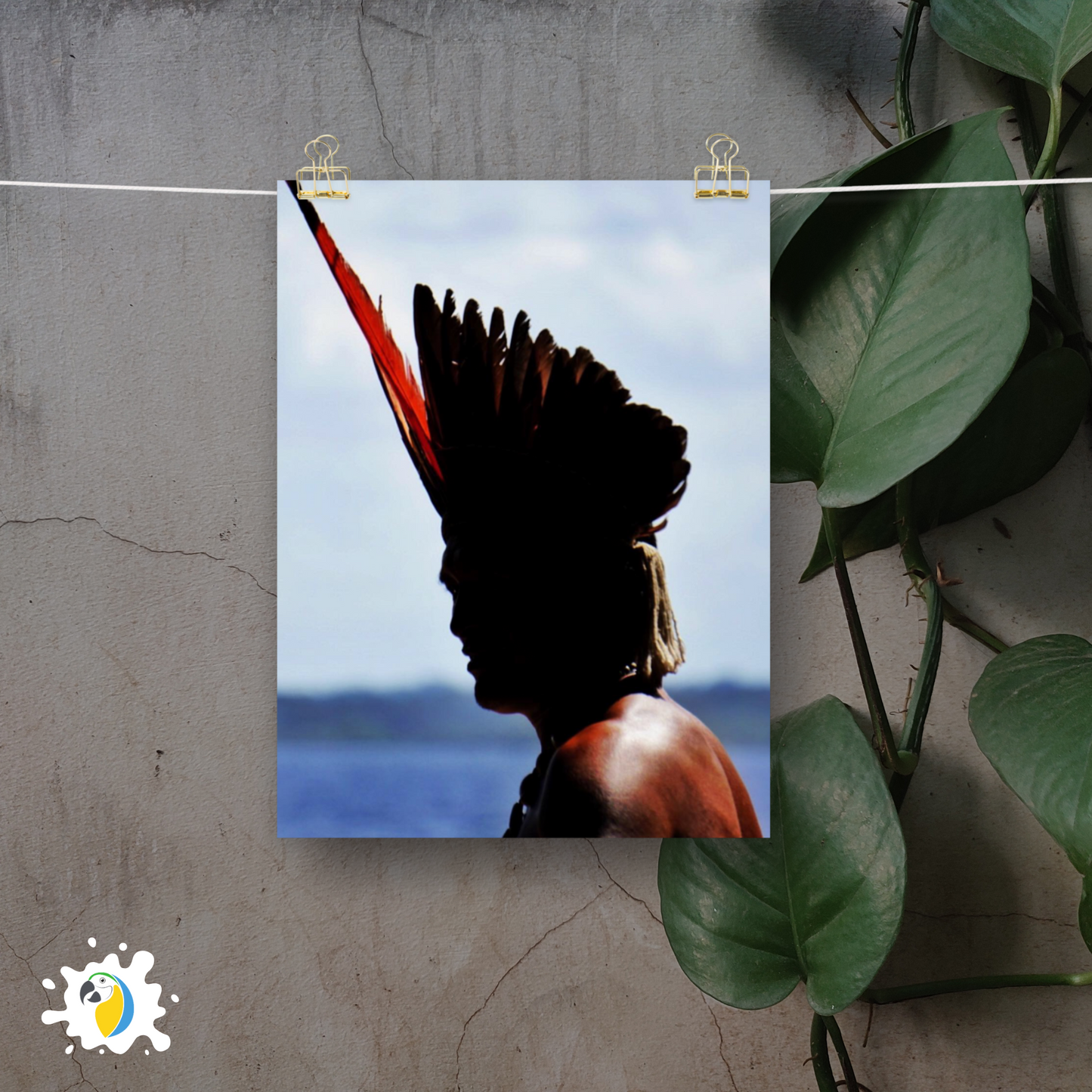 Photograph Of Indigenous Chieftain • Brazilian Amazon Ethnic Photography • Brazil Aikanã People Fine-Art Photo Paper Unframed Poster Decor