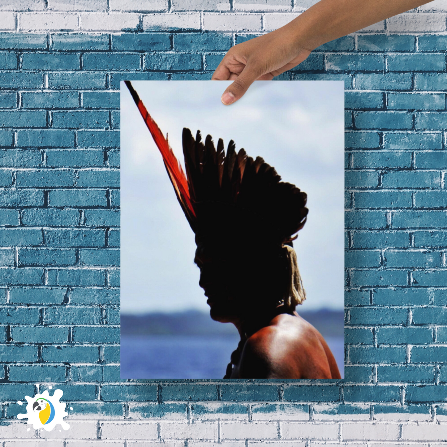 Photograph Of Indigenous Chieftain • Brazilian Amazon Ethnic Photography • Brazil Aikanã People Fine-Art Photo Paper Unframed Poster Decor