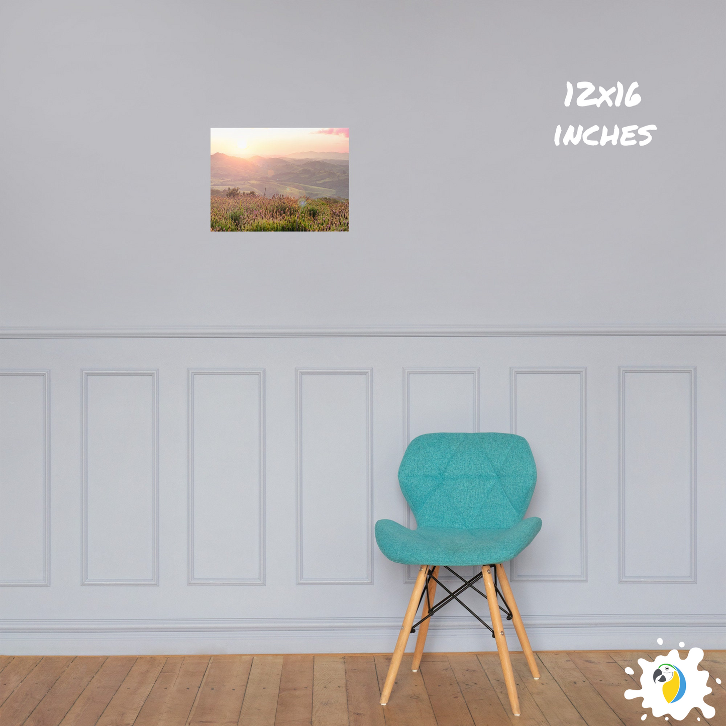 Rose Gold Countryside Sunset Landscape Photography Wall Art Poster • Lavender Field Fine Art Photo • Brazilian Nature In Cunha Brazil Print • Papagaio Studio Decor Shop