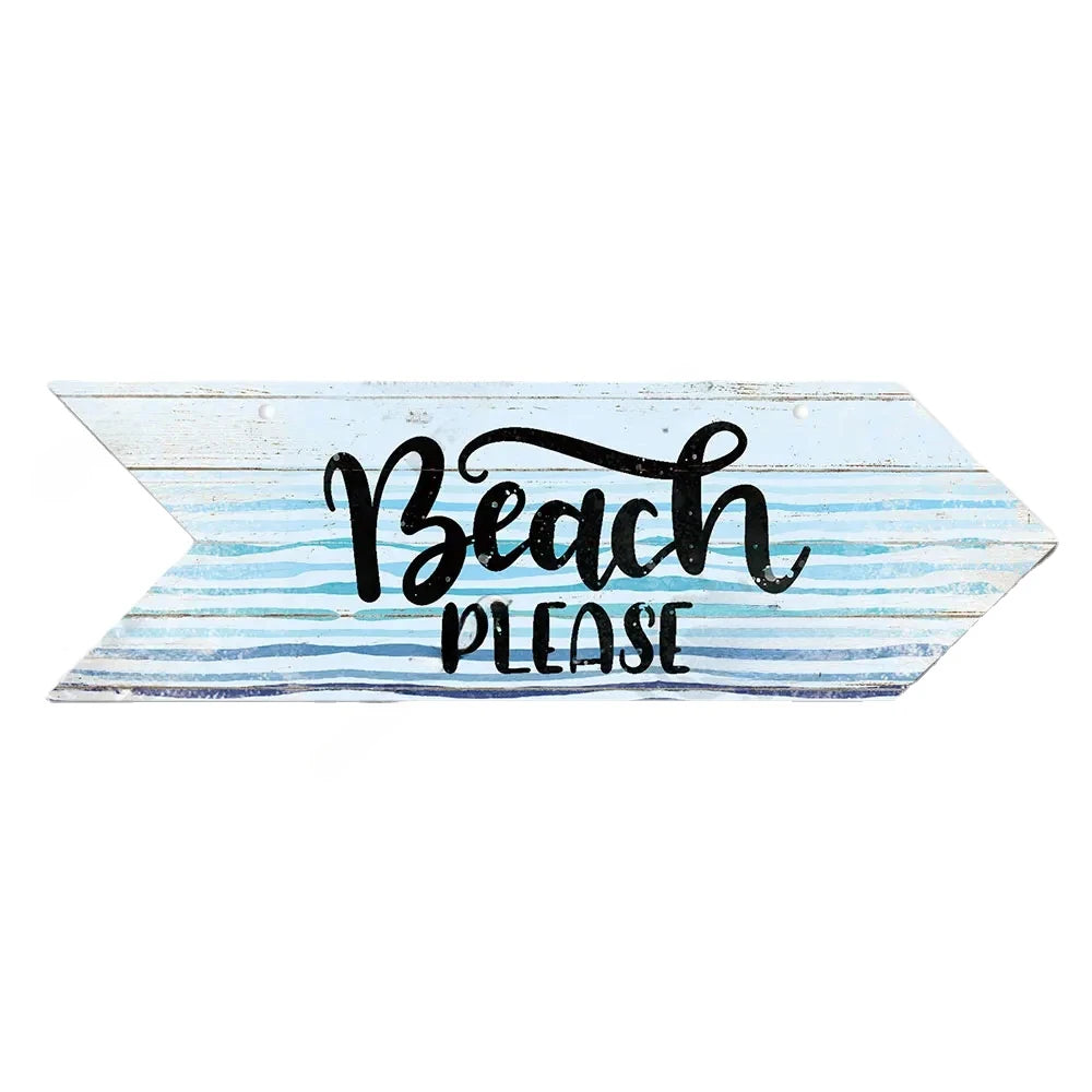 Coastal Charm Arrow Signs - 24 Beach-Inspired Designs • Papagaio Studio Design Shop