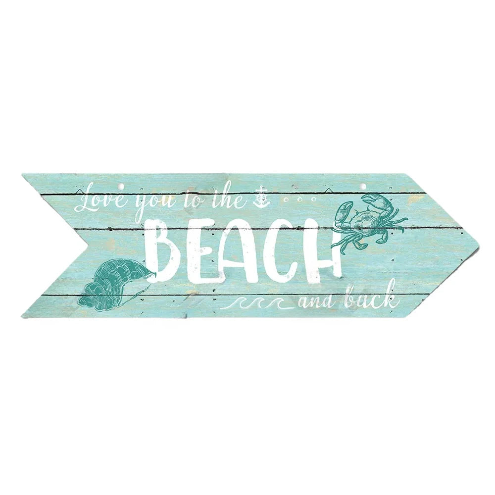 Coastal Charm Arrow Signs - 24 Beach-Inspired Designs • Papagaio Studio Design Shop