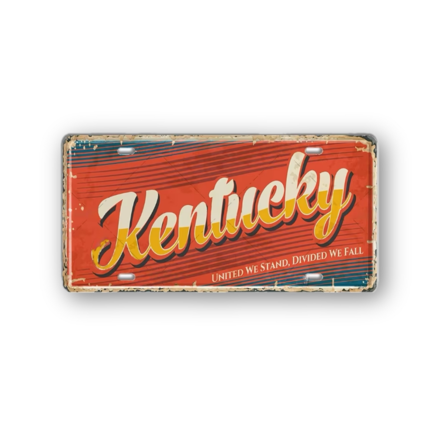 USA License Plate • United States Landmark Tin Sign • American Cities & States Metal Prints Decor Wall Hanging • Travel Souvenir Gift • Papagaio Studio Design Shop