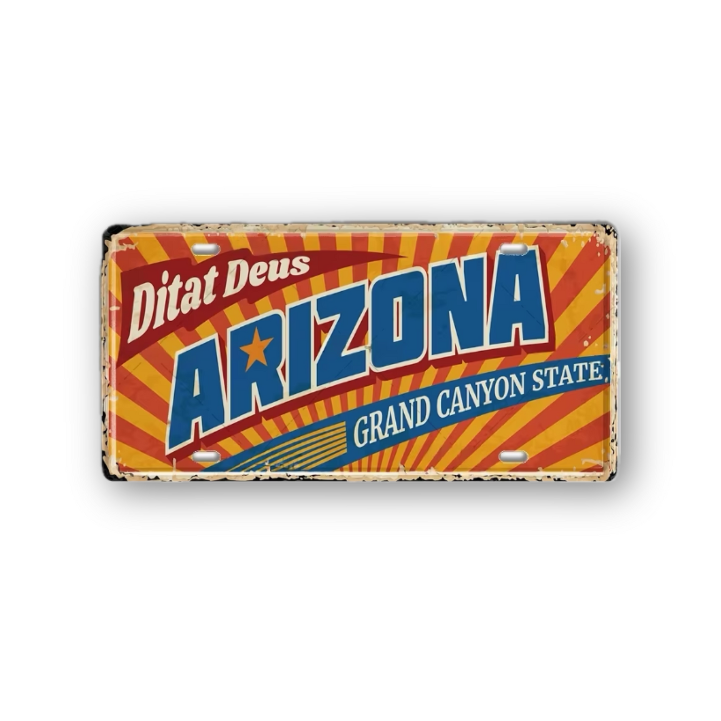 USA License Plate • United States Landmark Tin Sign • American Cities & States Metal Prints Decor Wall Hanging • Travel Souvenir Gift • Papagaio Studio Design Shop