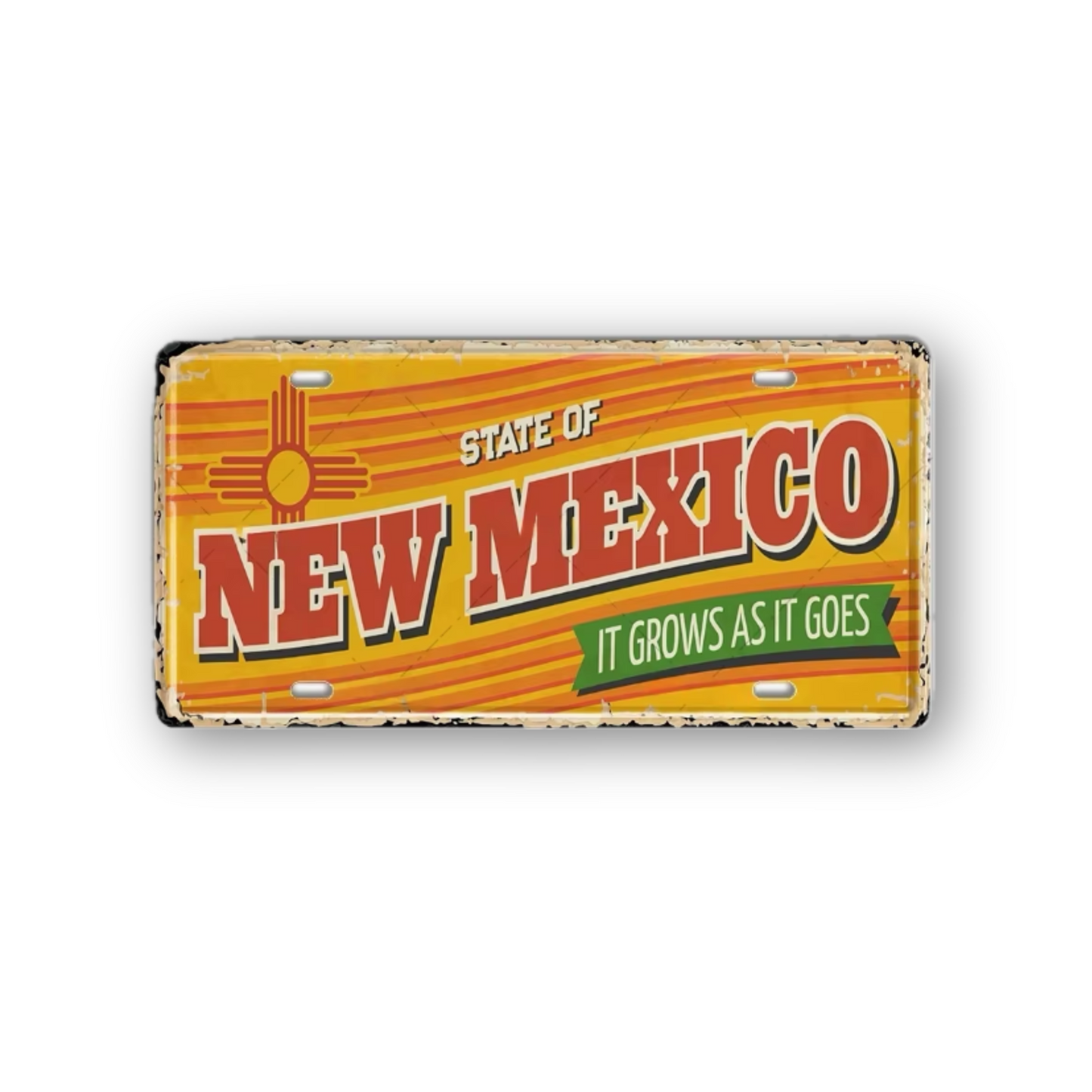 USA License Plate • United States Landmark Tin Sign • American Cities & States Metal Prints Decor Wall Hanging • Travel Souvenir Gift • Papagaio Studio Design Shop