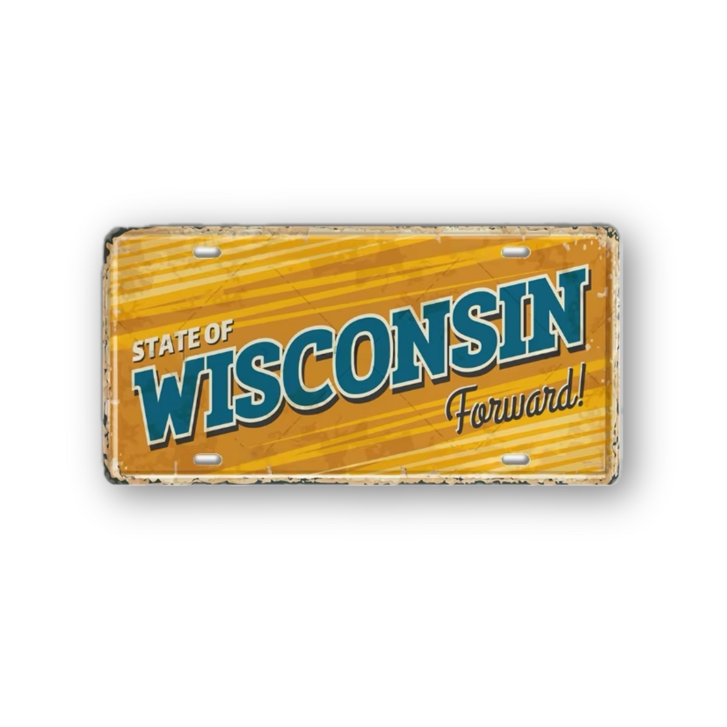 USA License Plate • United States Landmark Tin Sign • American Cities & States Metal Prints Decor Wall Hanging • Travel Souvenir Gift • Papagaio Studio Design Shop