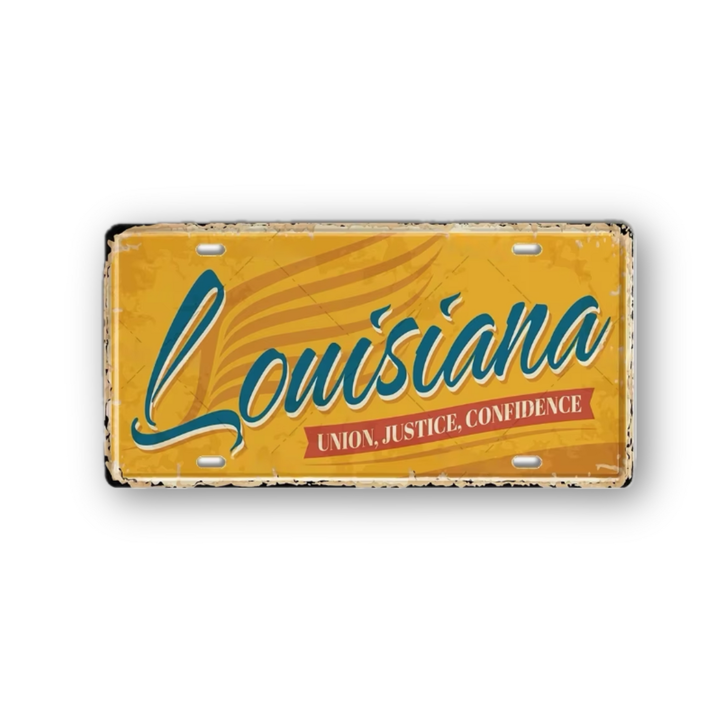 USA License Plate • United States Landmark Tin Sign • American Cities & States Metal Prints Decor Wall Hanging • Travel Souvenir Gift • Papagaio Studio Design Shop