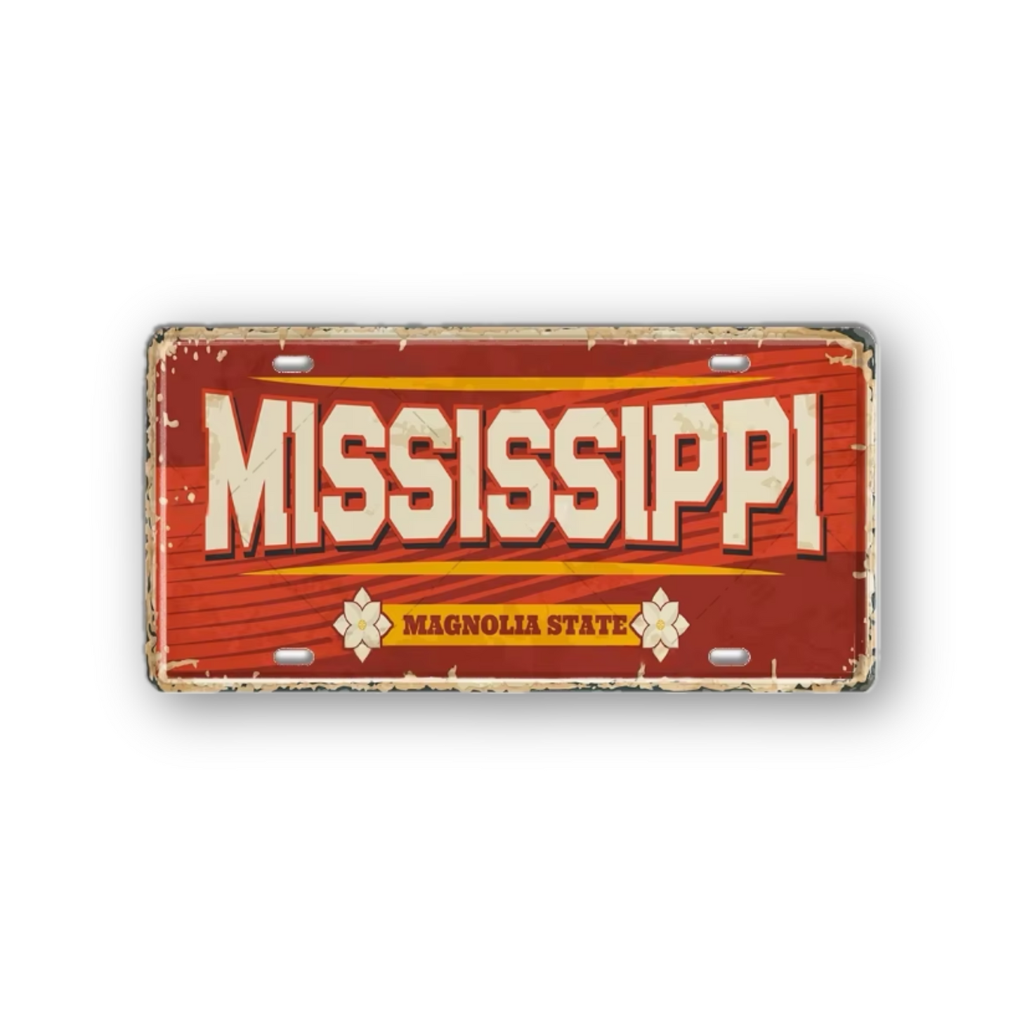 USA License Plate • United States Landmark Tin Sign • American Cities & States Metal Prints Decor Wall Hanging • Travel Souvenir Gift • Papagaio Studio Design Shop
