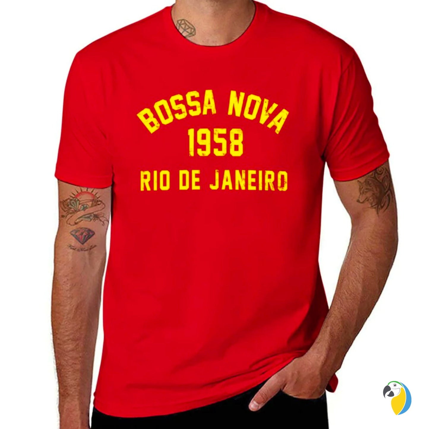 Bossa Nova T-Shirt • Brazil Rio De Janeiro Unisex Top • Brazilian Apparel Cotton Tee • Vintage Music Graphic Crew Neck Shirt Gift
