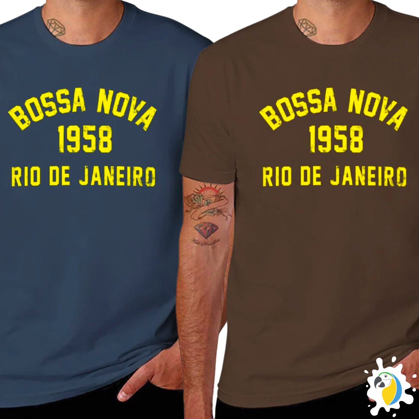 Bossa Nova T-Shirt • Brazil Rio De Janeiro Unisex Top • Brazilian Apparel Cotton Tee • Vintage Music Graphic Crew Neck Shirt Gift