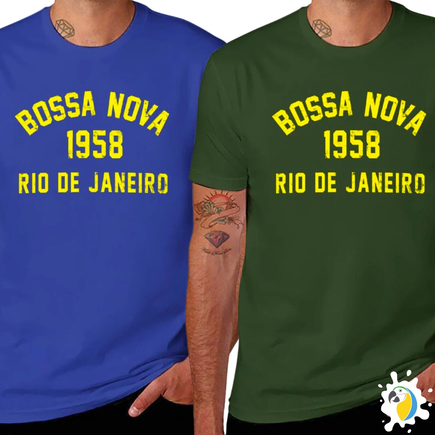 Bossa Nova T-Shirt • Brazil Rio De Janeiro Unisex Top • Brazilian Apparel Cotton Tee • Vintage Music Graphic Crew Neck Shirt Gift