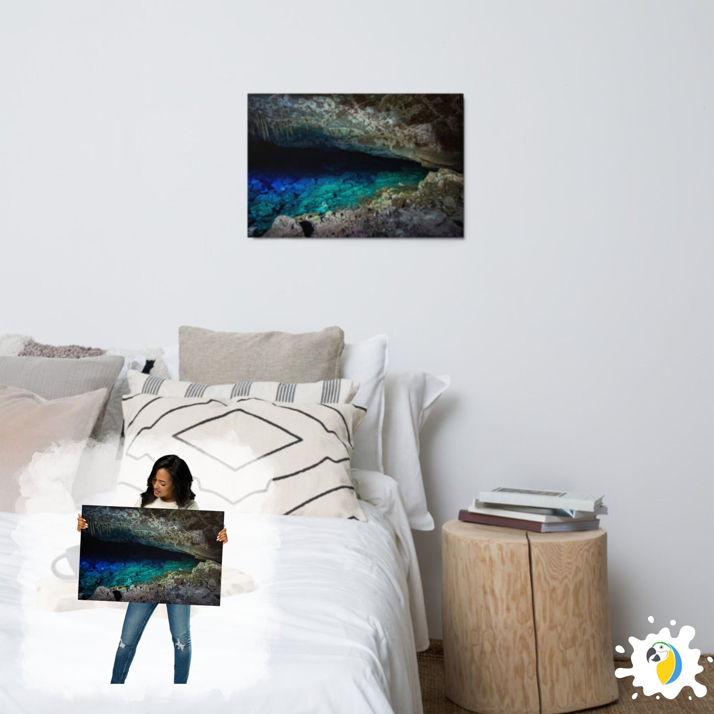 Metal Print Of Gruta Azul Bonito Brazil | Abstract Cave Photography Premium Glossy Aluminum Plaque | Brazilian Natural Wonder Wall Art Photo | Papagaio Studio Etsy Shop