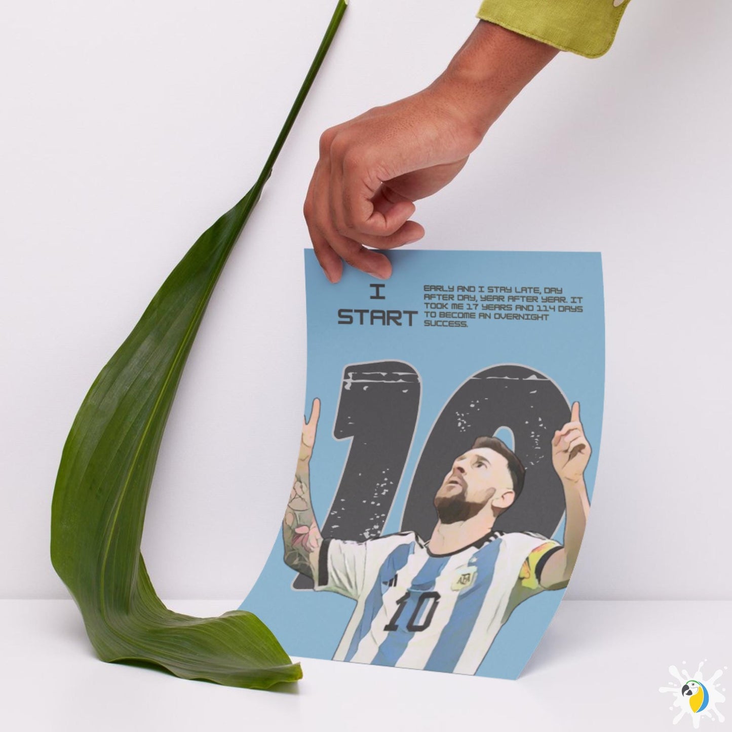 Iconic Soccer Player Posters • Football Inspirational Quote Canvas Print • Motivational Brazil, Portugal, France & Argentina Sports Wall Art • Papagaio Studio Design Shop