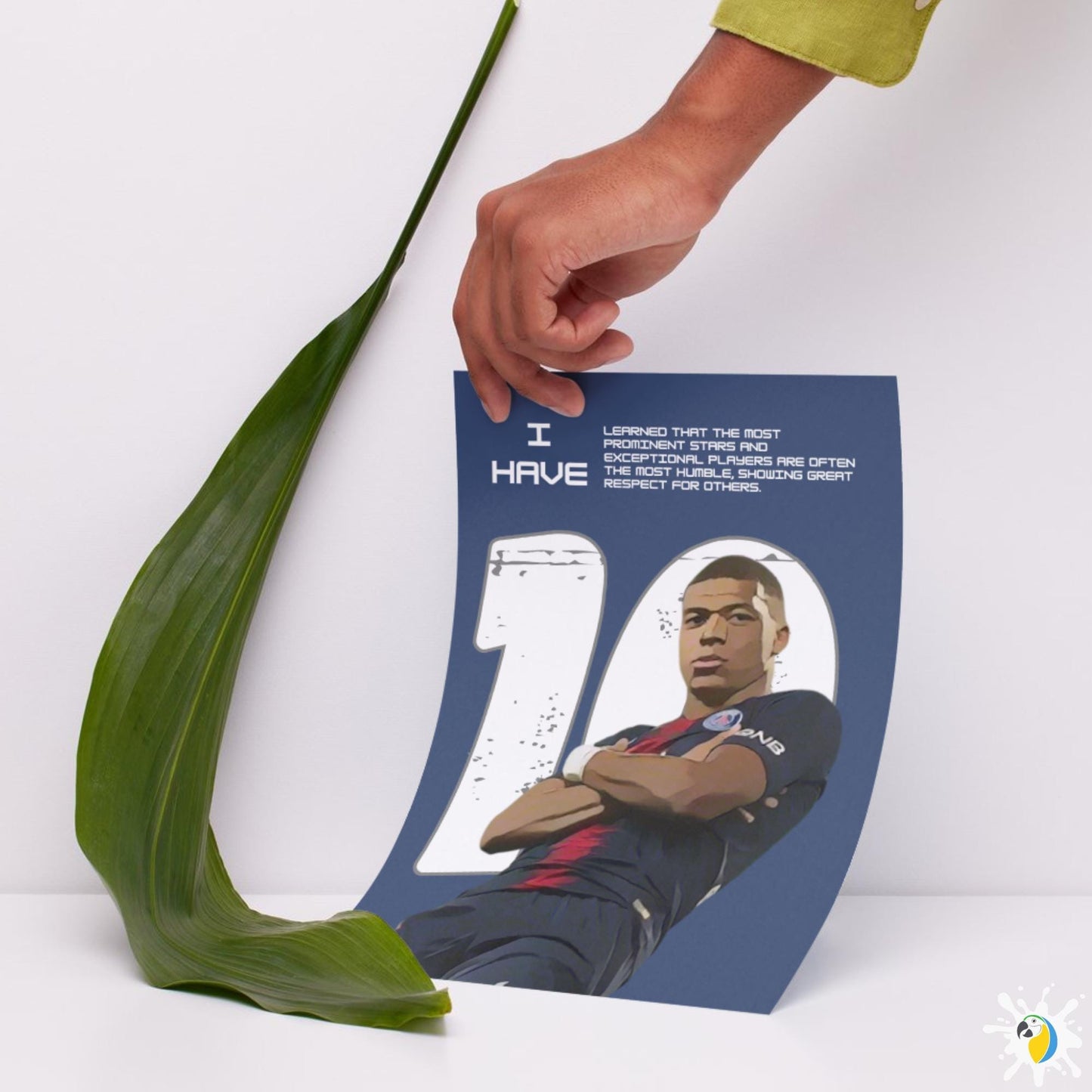 Iconic Soccer Player Posters • Football Inspirational Quote Canvas Print • Motivational Brazil, Portugal, France & Argentina Sports Wall Art • Papagaio Studio Design Shop