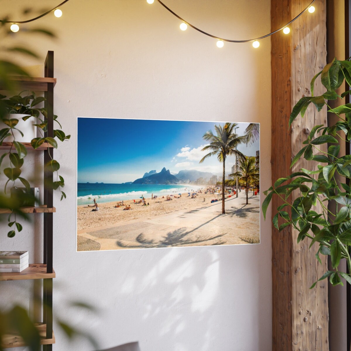 Ipanema Beach Rio de Janeiro Brazil Photography Poster | Brazilian Tropical Wall Art For Travelers | South American Travel Art Print | Leo Inglesi Studio Etsy Shop