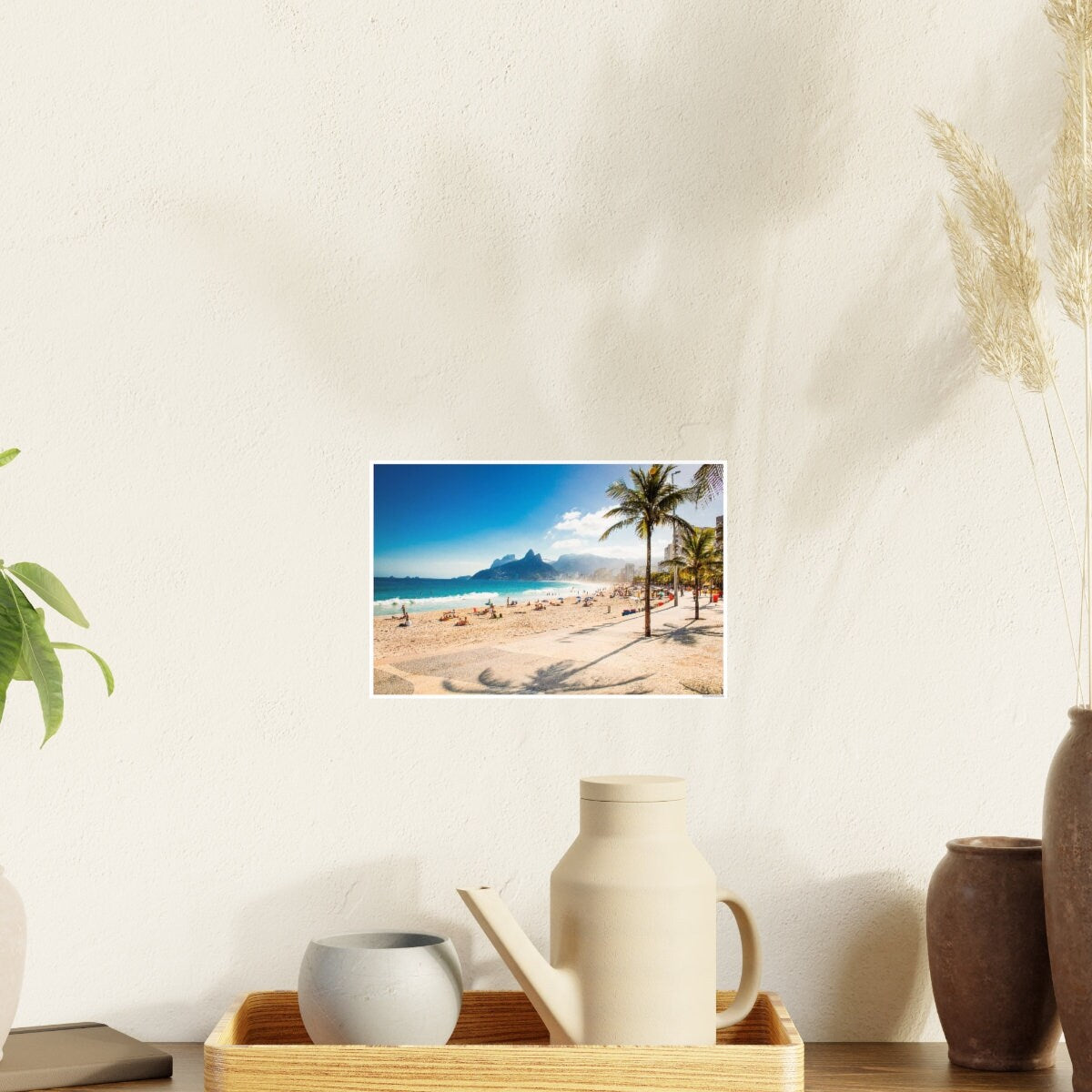 Ipanema Beach Rio de Janeiro Brazil Photography Poster | Brazilian Tropical Wall Art For Travelers | South American Travel Art Print | Leo Inglesi Studio Etsy Shop