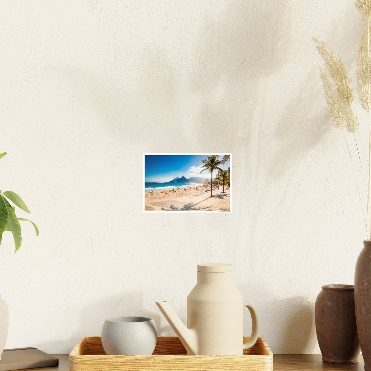Ipanema Beach Rio de Janeiro Brazil Photography Poster | Brazilian Tropical Wall Art For Travelers | South American Travel Art Print | Leo Inglesi Studio Etsy Shop