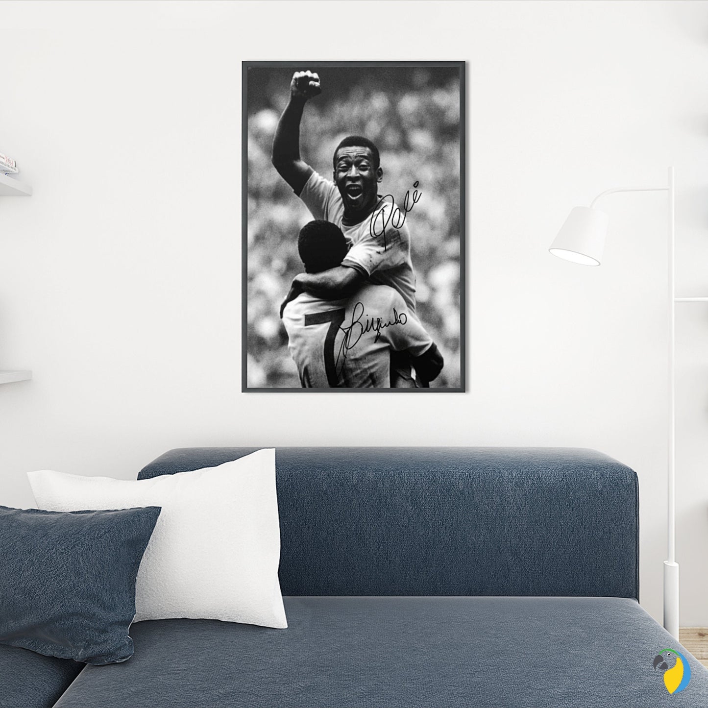 Brazil Pele Poster | Football Star Canvas Art Print | Vintage Black & White Photograph For Men Home Decor | Papagaio Studio Etsy Shop