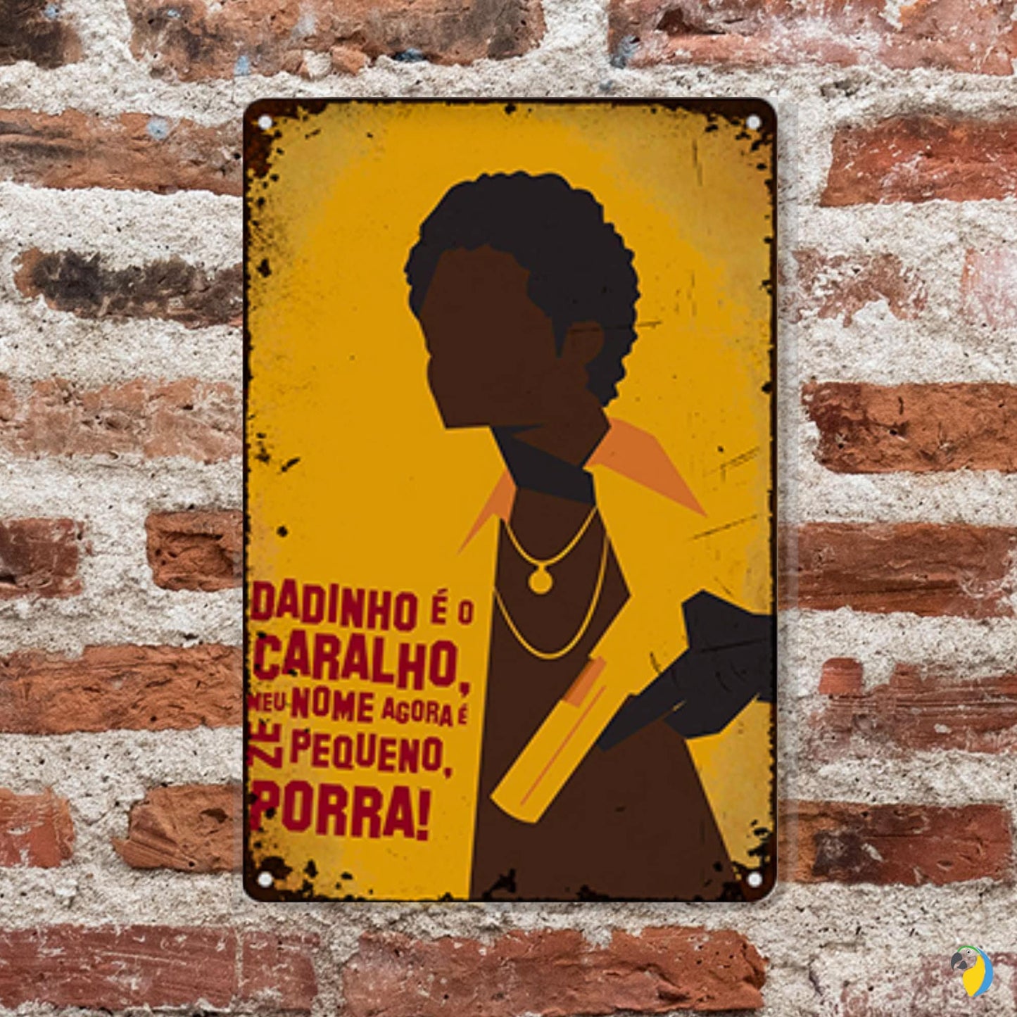 Metal Print Of Brazilian Film Cidade de Deus | Brazil Tin Sign For Indie Movie Fan | City Of God Retro Metal Plaque | Wall Art For TV Room Bar Decor | Papagaio Studio Etsy Shop