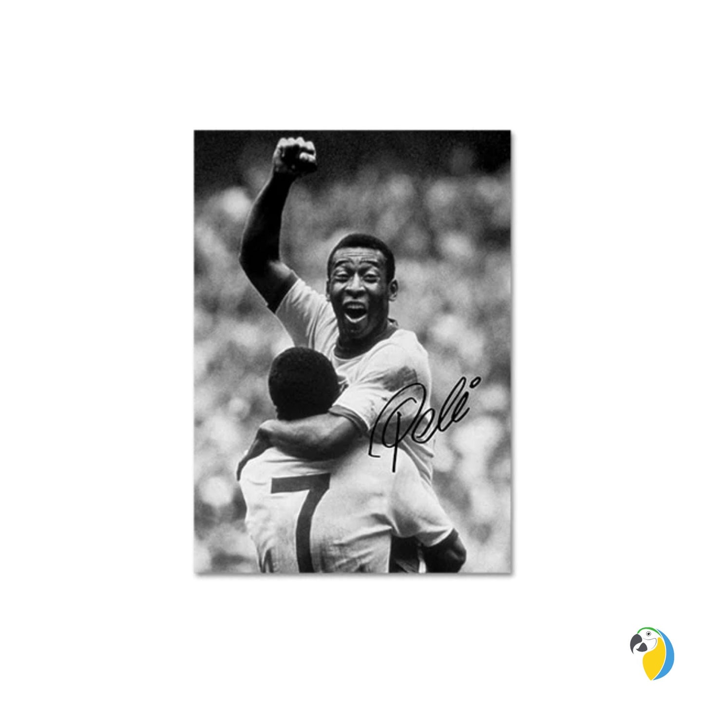 Pele Poster | The King Of Football Digital Print | Brazilian Legend Wall Decor | Brazil Soccer Vintage Canvas | Sports Fan Photography Art | Papagaio Studio Etsy Shop