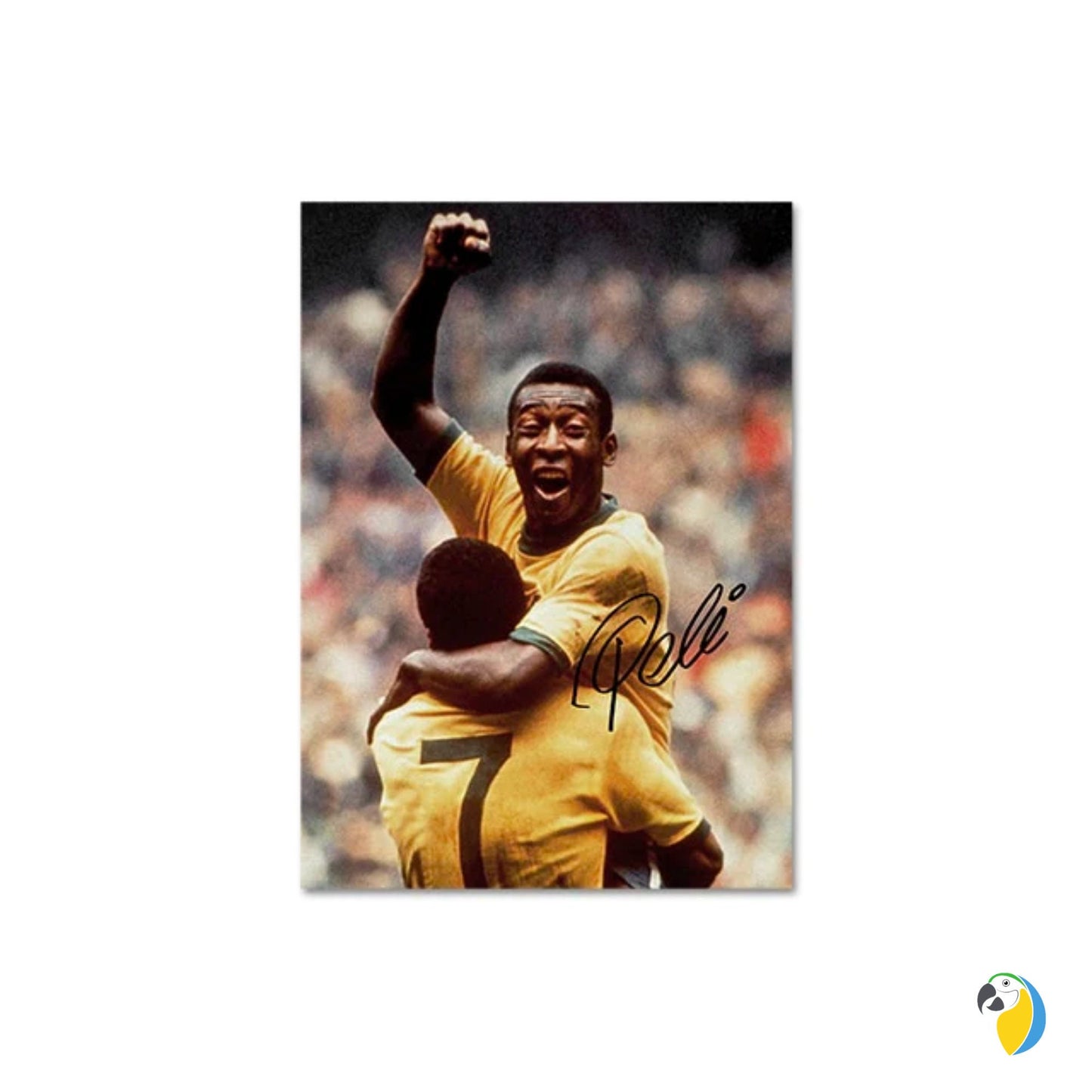 Pele Poster | The King Of Football Digital Print | Brazilian Legend Wall Decor | Brazil Soccer Vintage Canvas | Sports Fan Photography Art | Papagaio Studio Etsy Shop
