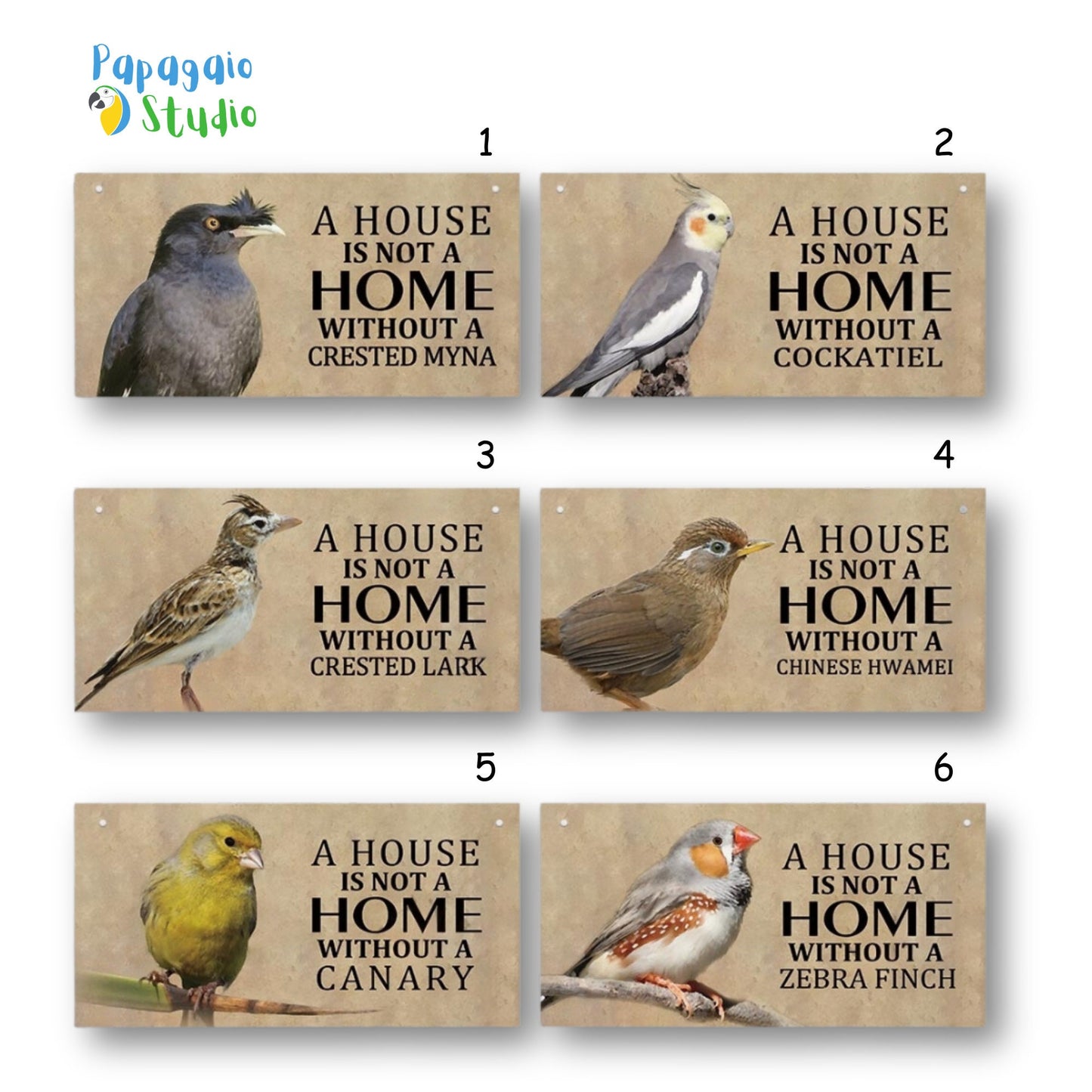 Home Bird Sign Wood Hanging | Toucan Amazon Parrot Cockatiel Canary Wooden Plaque For Porch Garden Outdoor Decor | Feathered Pet Lover Wall Hanging | Papagaio Studio Etsy Shop