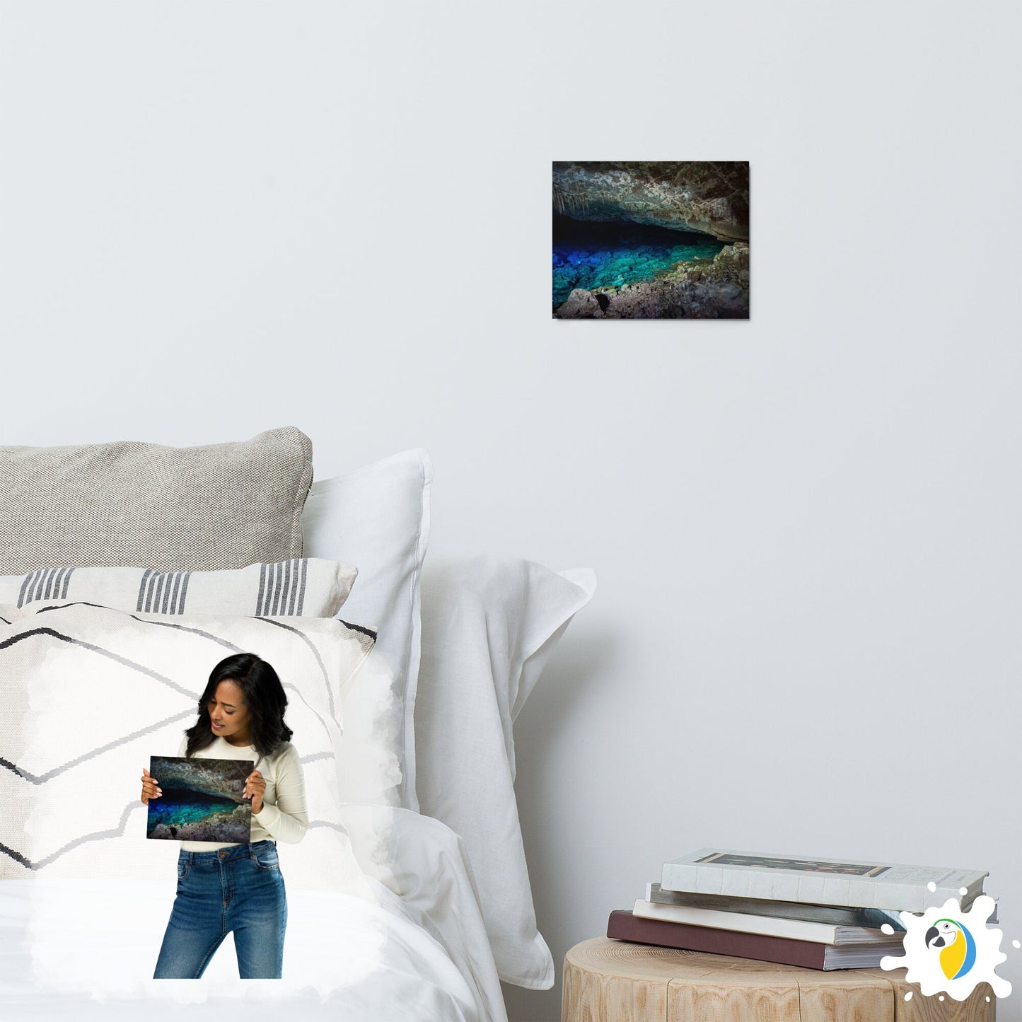 Metal Print Of Gruta Azul Bonito Brazil | Abstract Cave Photography Premium Glossy Aluminum Plaque | Brazilian Natural Wonder Wall Art Photo | Papagaio Studio Etsy Shop