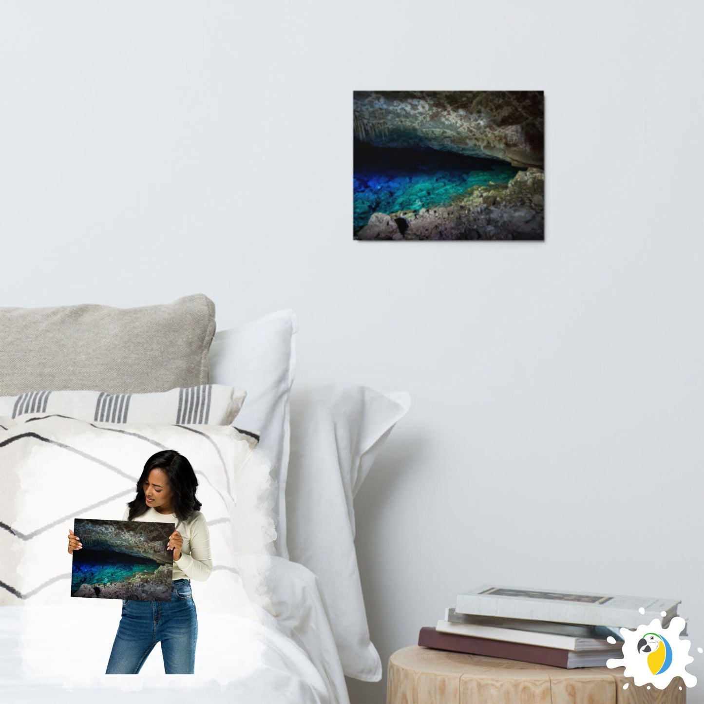 Metal Print Of Gruta Azul Bonito Brazil | Abstract Cave Photography Premium Glossy Aluminum Plaque | Brazilian Natural Wonder Wall Art Photo | Papagaio Studio Etsy Shop