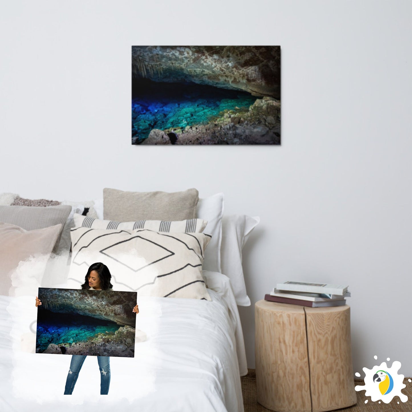 Metal Print Of Gruta Azul Bonito Brazil | Abstract Cave Photography Premium Glossy Aluminum Plaque | Brazilian Natural Wonder Wall Art Photo | Papagaio Studio Etsy Shop