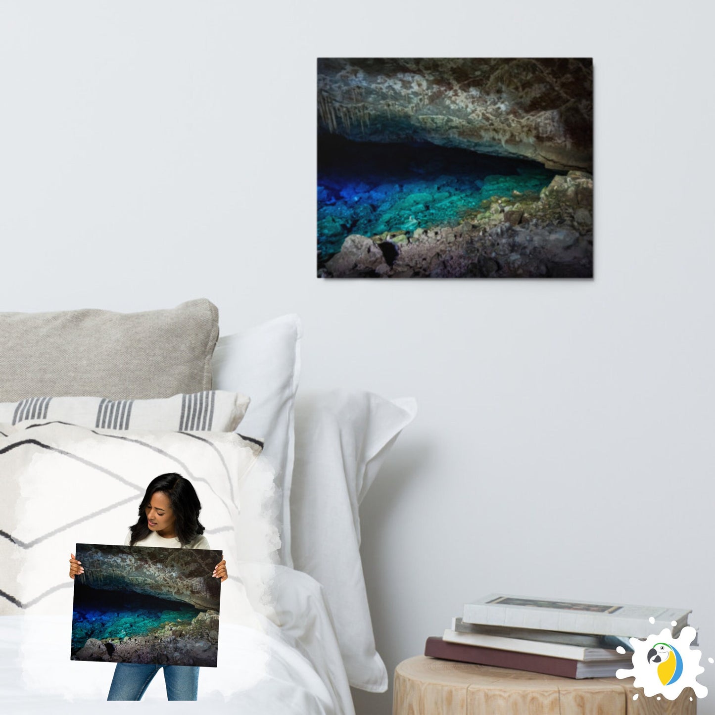 Metal Print Of Gruta Azul Bonito Brazil | Abstract Cave Photography Premium Glossy Aluminum Plaque | Brazilian Natural Wonder Wall Art Photo | Papagaio Studio Etsy Shop