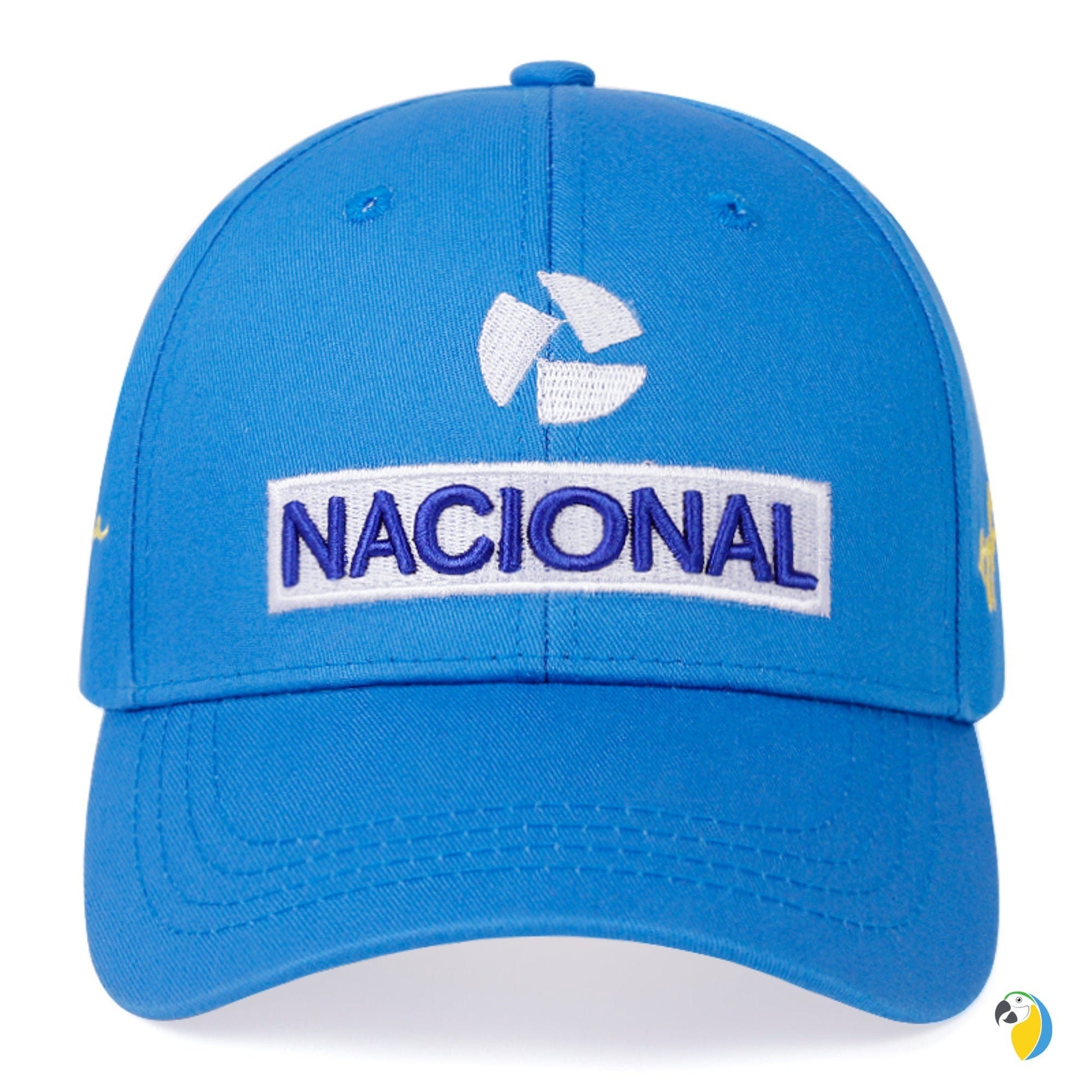 Vintage Ayrton Senna Replica Cap • Banco Nacional Retro Embroidery Logo Iconic Blue Cap • Unisex Adjustable Snapback Dad Hat For F1 Fan • Papagaio Studio Etsy Shop
