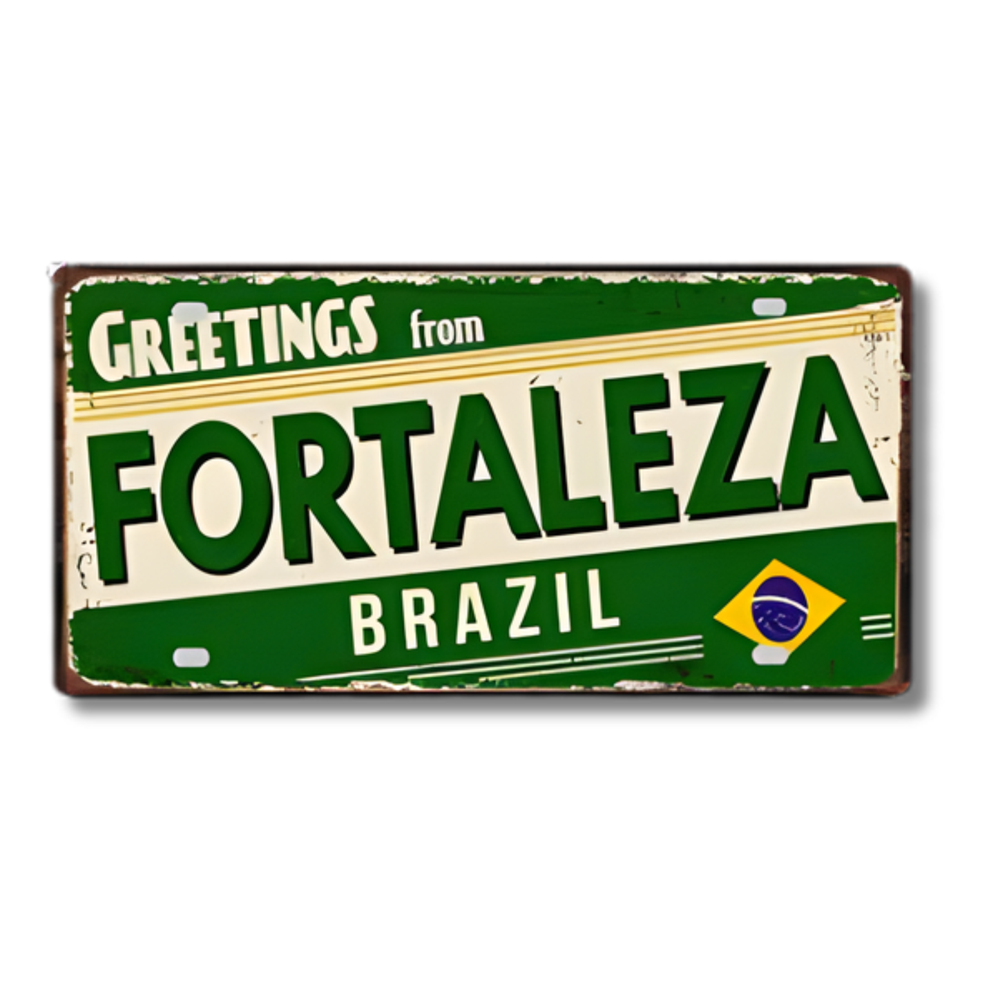 Colombia Mexico Brazil City Tin Sign • Latin America Tourist Souvenir Metal Plaque • Shabby Chic Home Decor Wall Art Gift For Latino