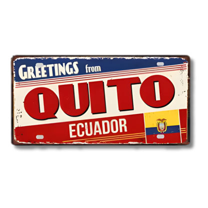 Colombia Mexico Brazil City Tin Sign • Latin America Tourist Souvenir Metal Plaque • Shabby Chic Home Decor Wall Art Gift For Latino