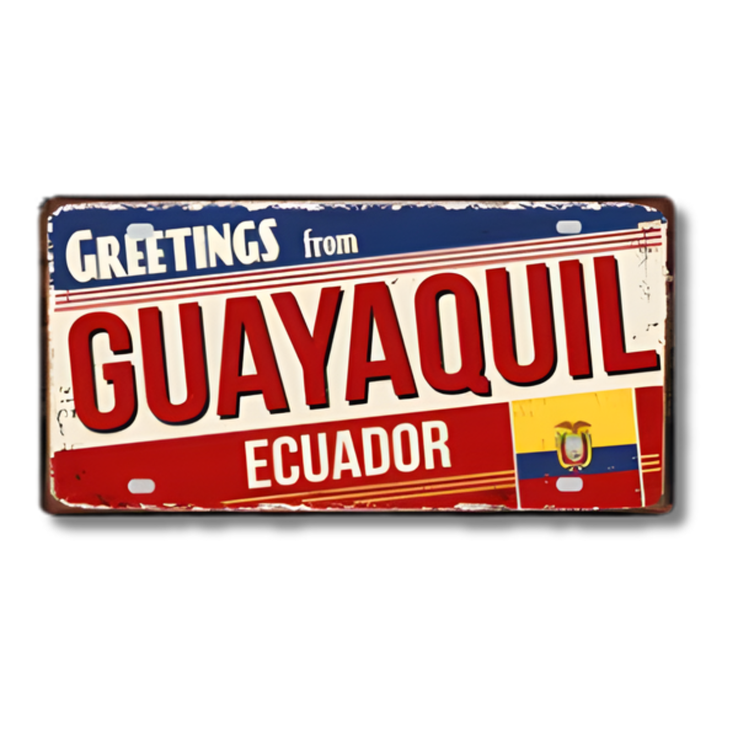 Colombia Mexico Brazil City Tin Sign • Latin America Tourist Souvenir Metal Plaque • Shabby Chic Home Decor Wall Art Gift For Latino