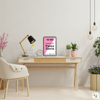 Iconic Alpine Cycling Climb Metal Sign – Vintage Road Plaque with Classic Mountain Pass Landmarks (Stelvio, Galibier, Tourmalet, Croix de Fer & More) – 11.8" x 7.8" (30 x 20 cm) Tin Wall Decor